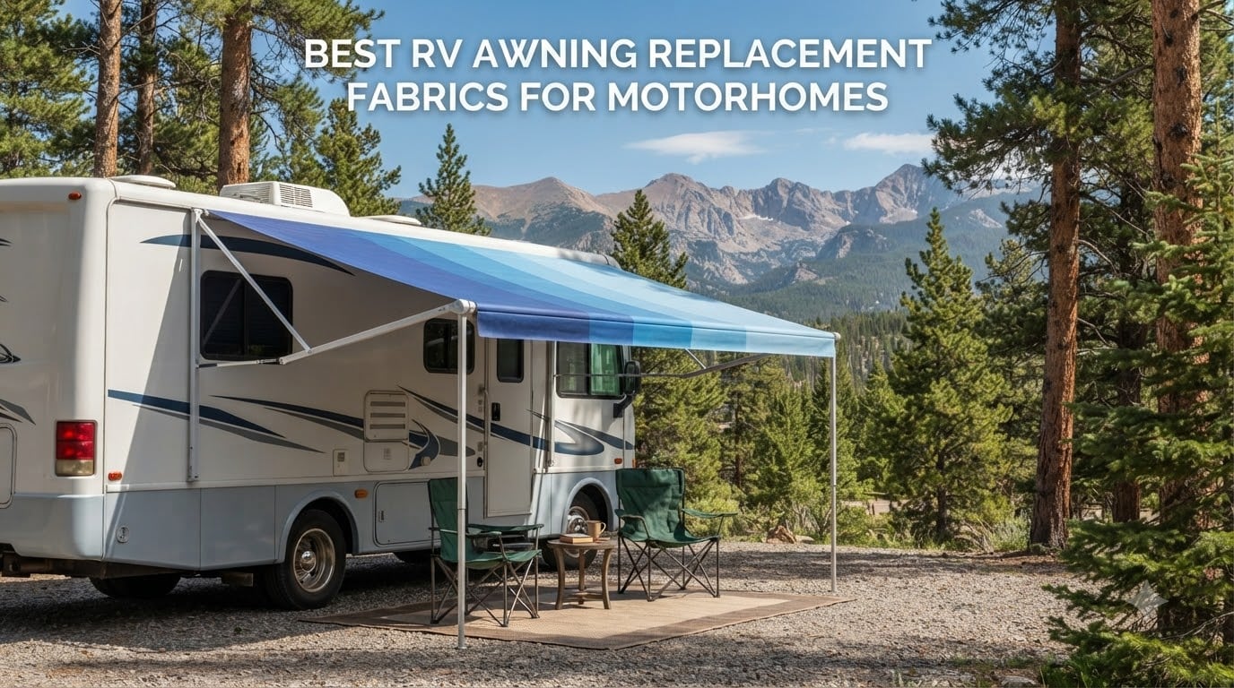 Best RV awning replacement fabrics for motorhomes