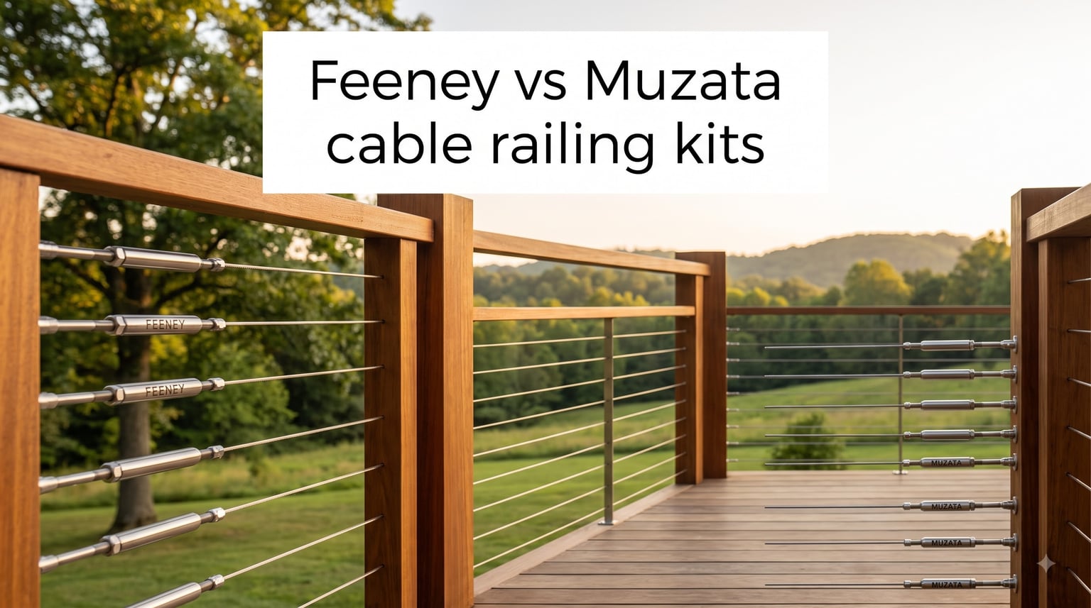 Feeney vs Muzata cable railing kits