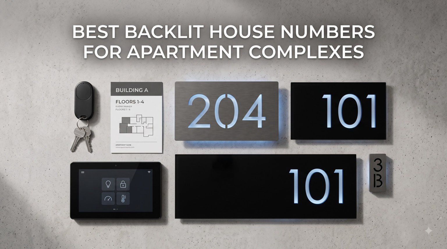 Best backlit house numbers for apartment complexes
