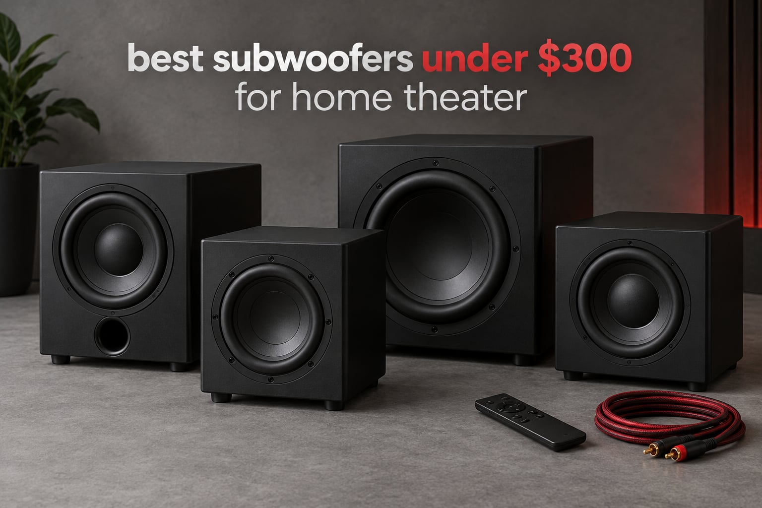 best subwoofers under $300 for home theater