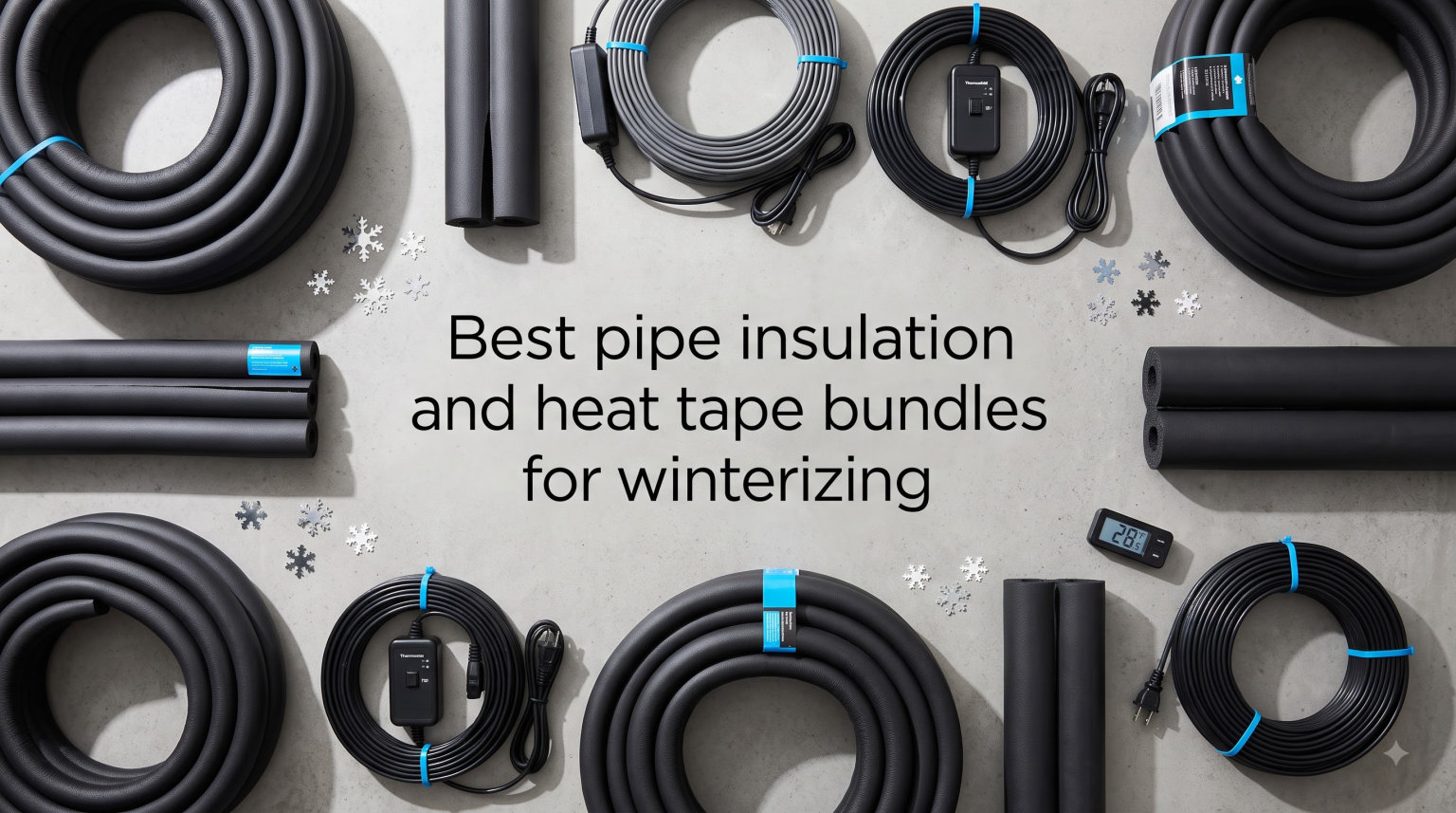 Best pipe insulation and heat tape bundles for winterizing