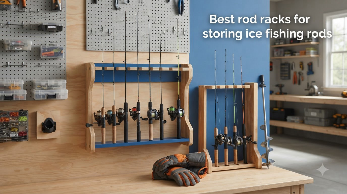 Best rod racks for storing ice fishing rods