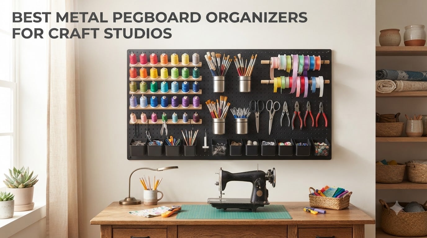 Best metal pegboard organizers for craft studios