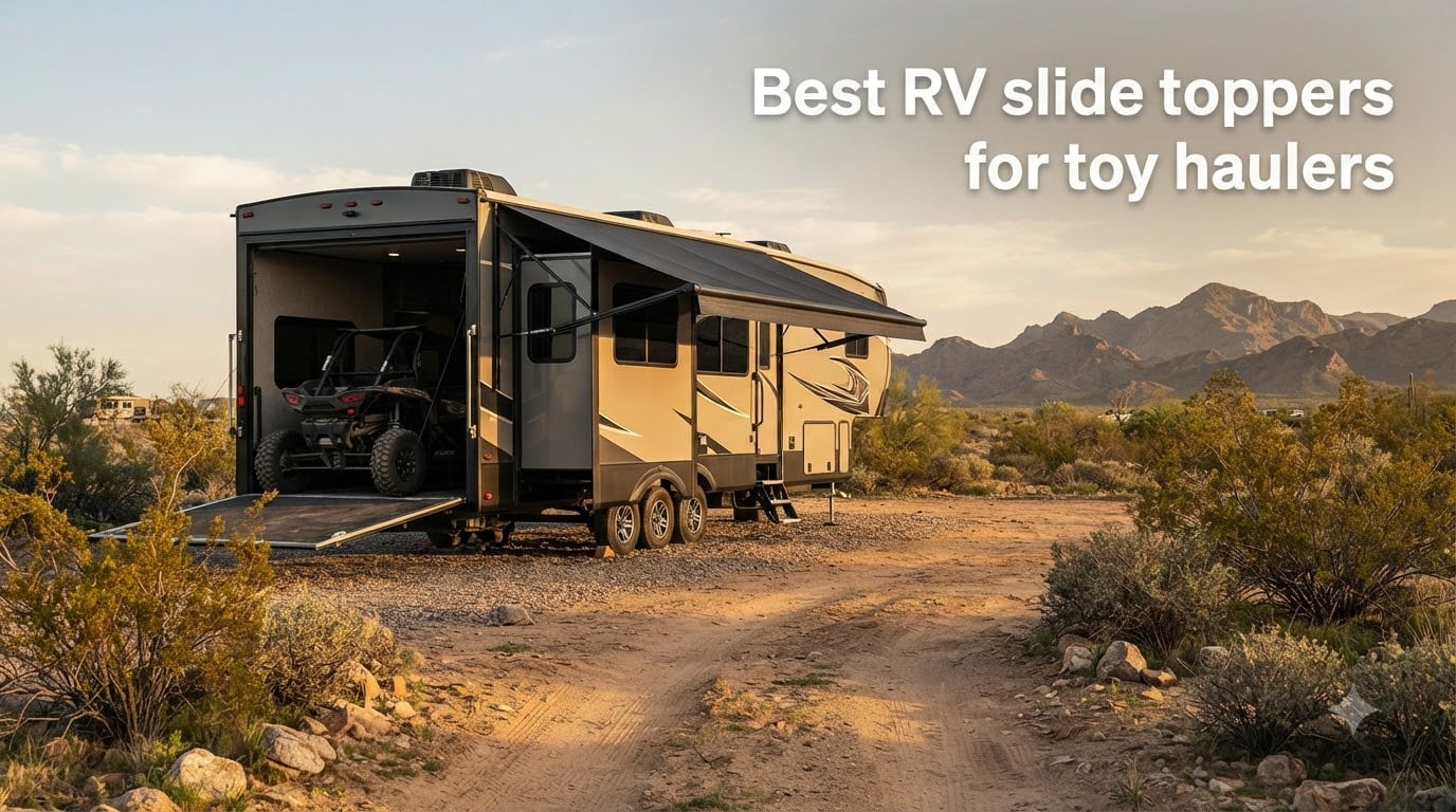 Best RV slide toppers for toy haulers