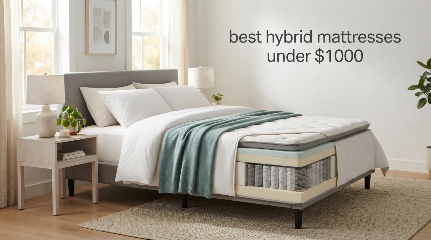 best hybrid mattresses under $1000