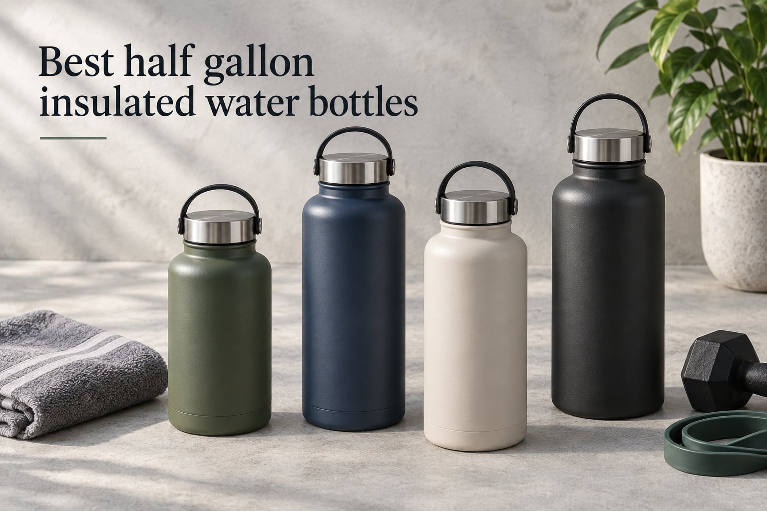 Best half gallon insulated water bottles