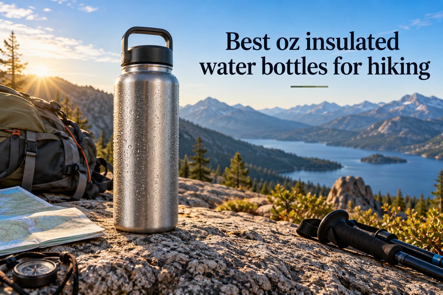 Best 64 oz insulated water bottles for hiking