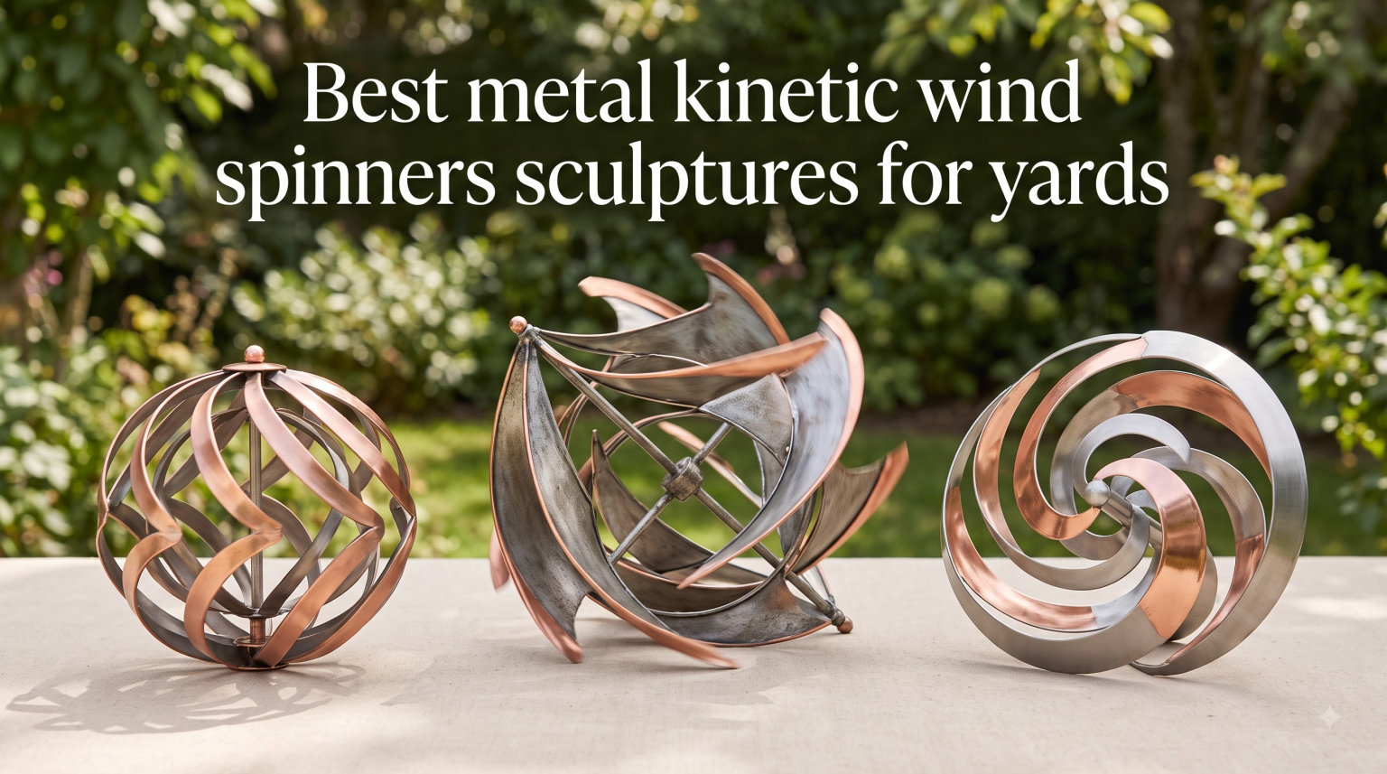 Best metal kinetic wind spinners sculptures for yards