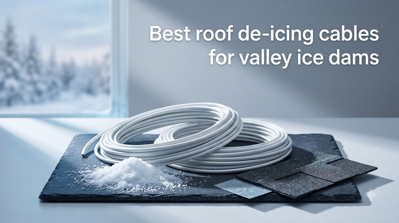Best roof de-icing cables for valley ice dams