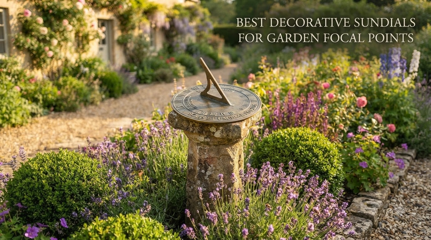 Best decorative sundials for garden focal points