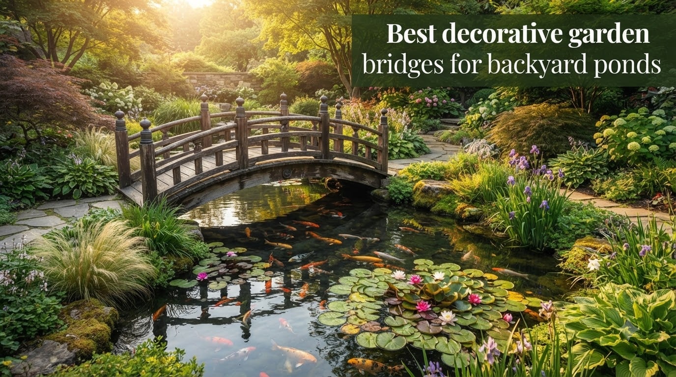 Best decorative garden bridges for backyard ponds