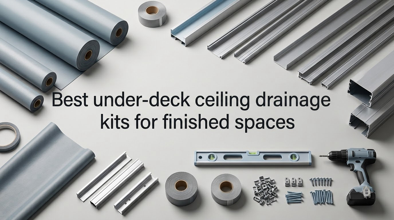 Best under-deck ceiling drainage kits for finished spaces