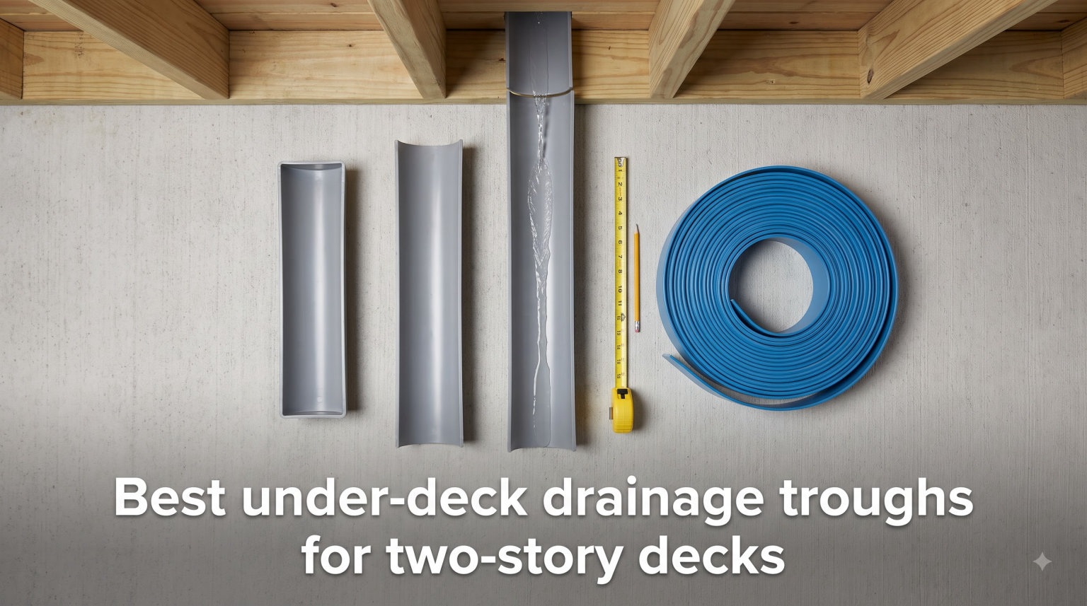 Best under-deck drainage troughs for two-story decks