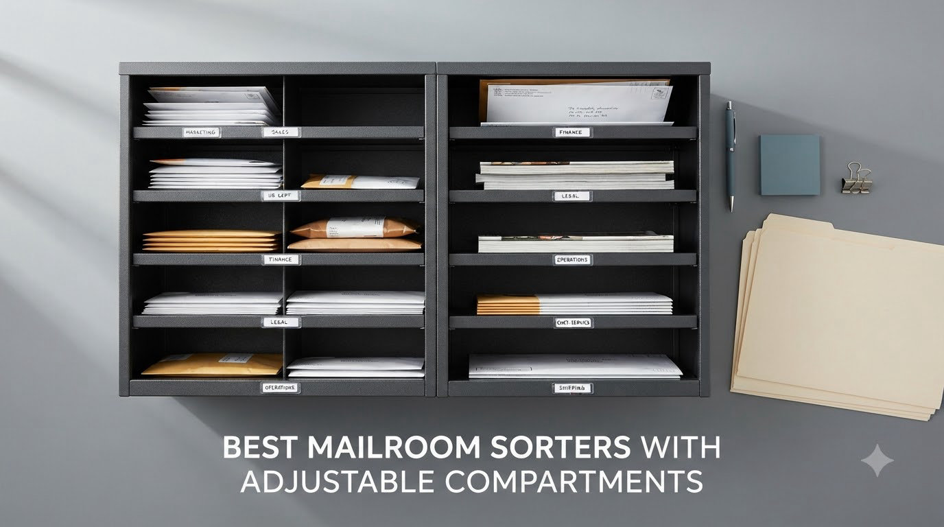 Best mailroom sorters with adjustable compartments