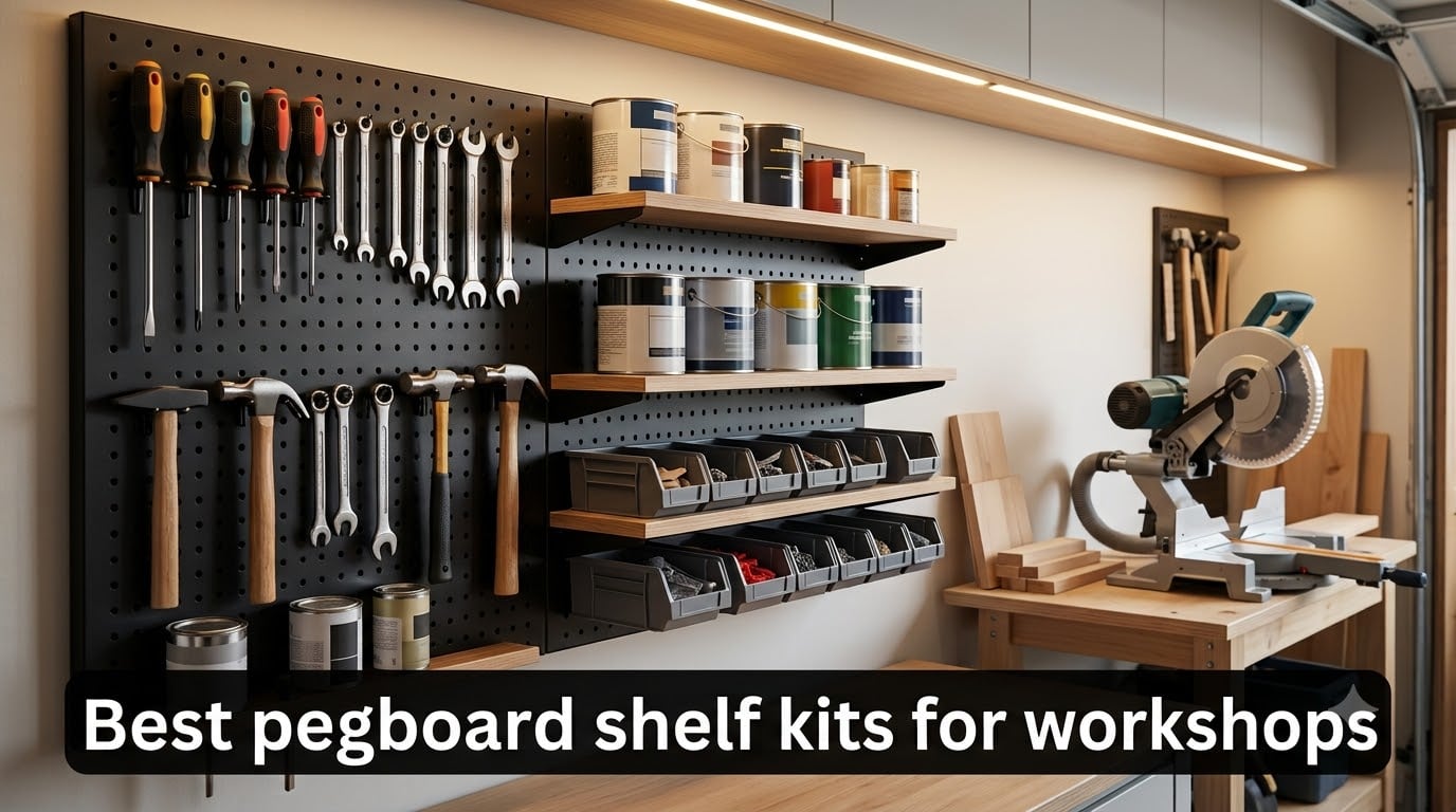 Best pegboard shelf kits for workshops