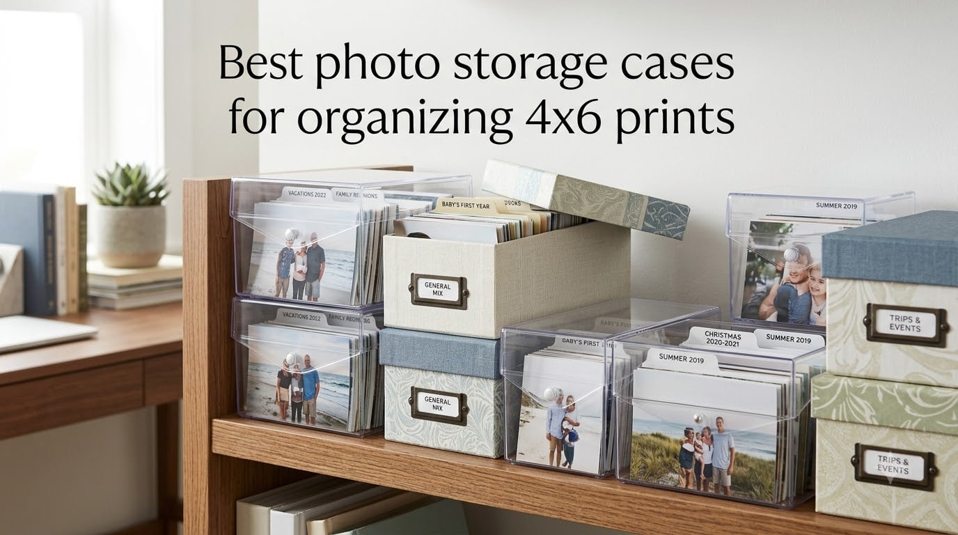 Best photo storage cases for organizing 4x6 prints