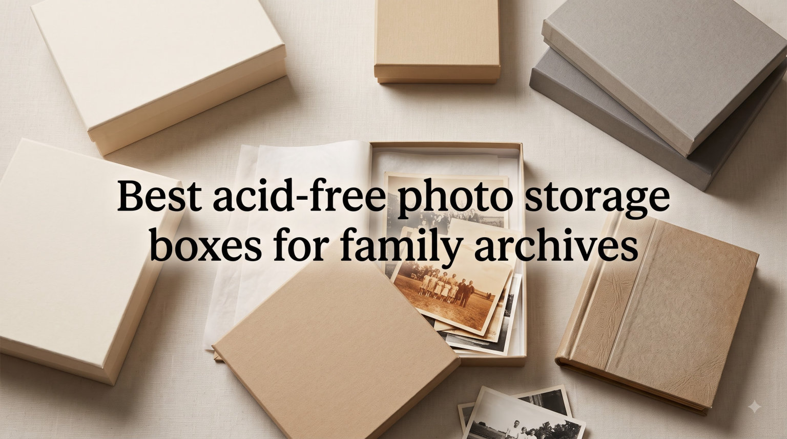 Best acid-free photo storage boxes for family archives