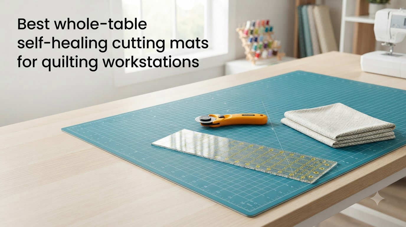 Best whole-table self-healing cutting mats for quilting workstations