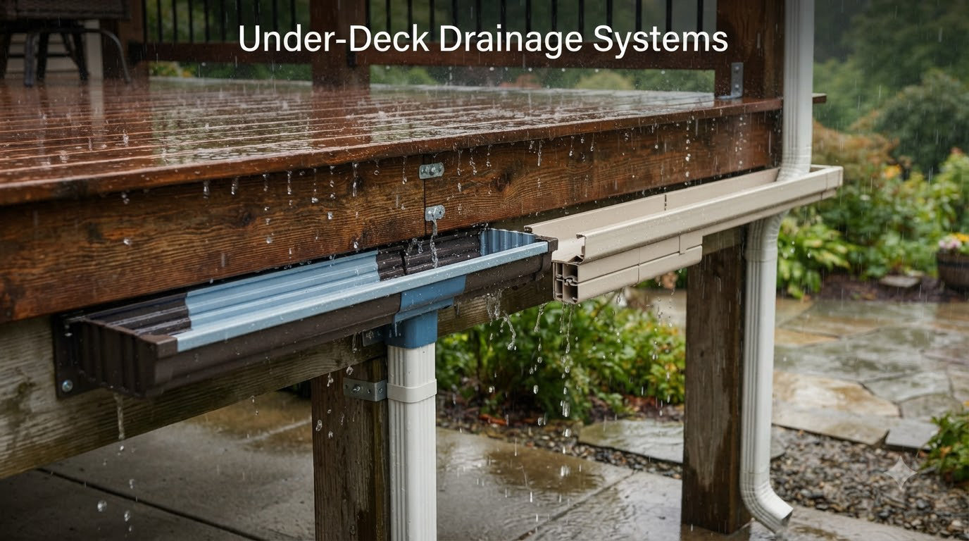 Trex RainEscape vs Zip-Up under-deck drainage systems