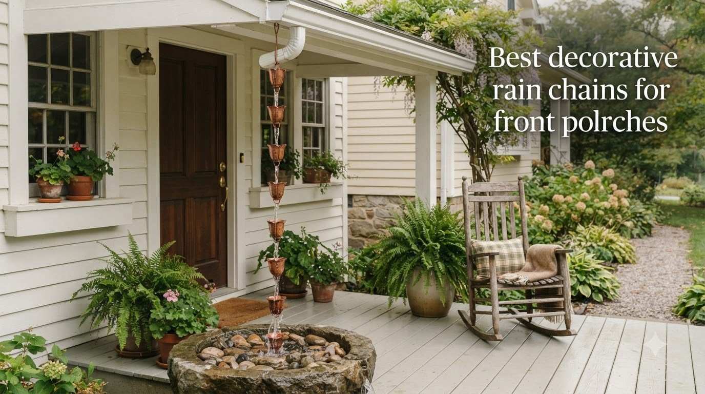 Best decorative rain chains for front porches