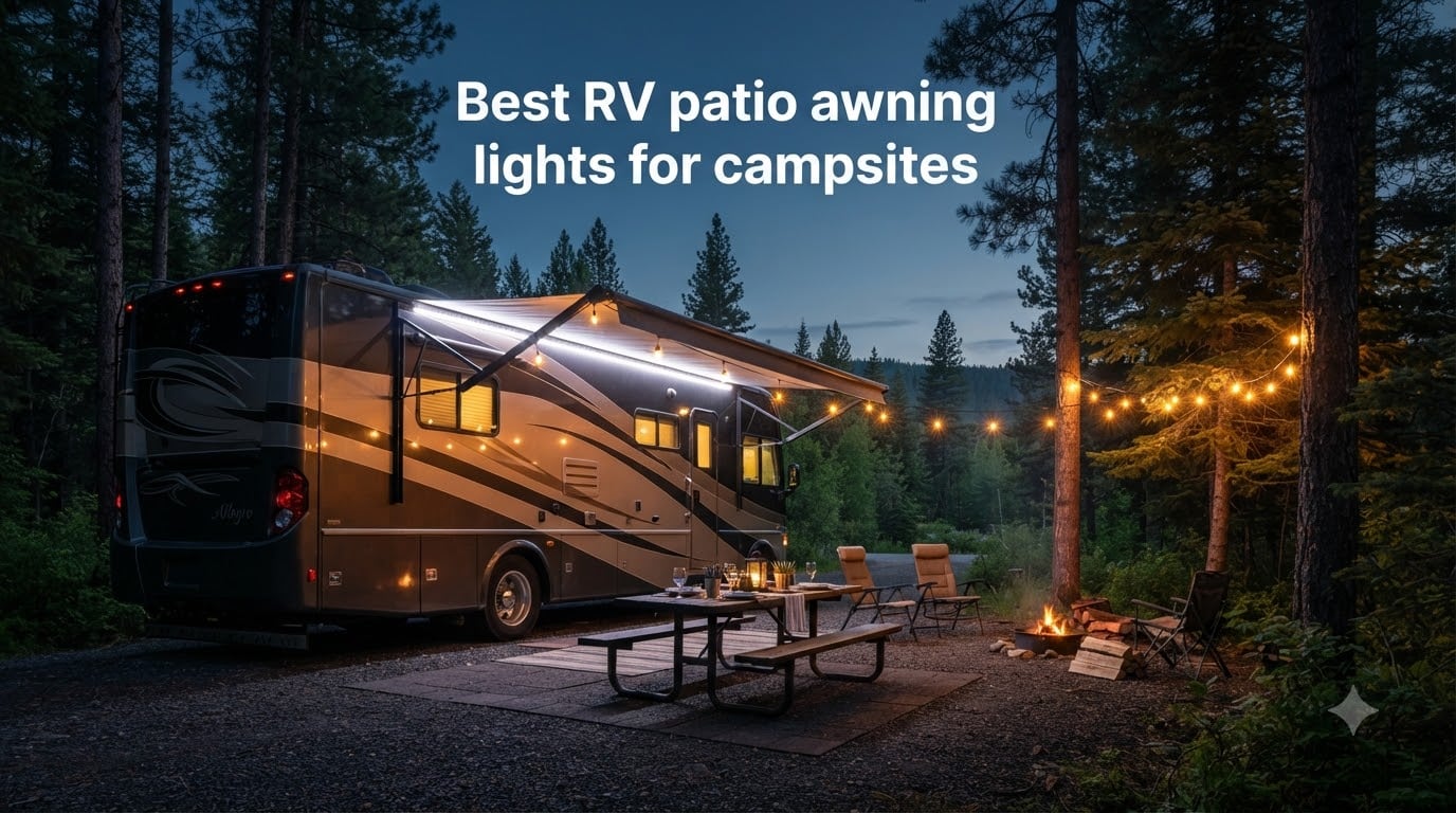 Best RV patio awning lights for campsites
