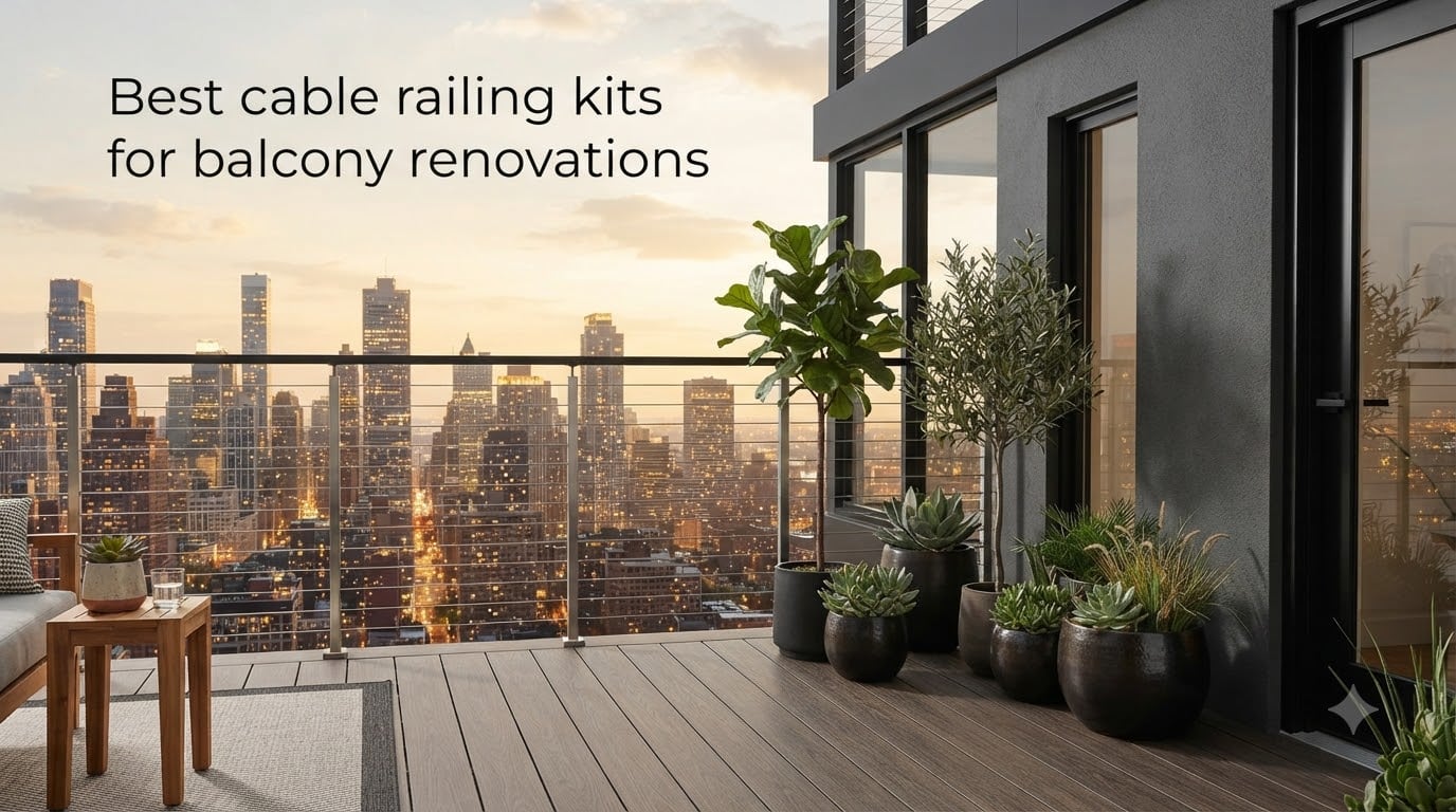Best cable railing kits for balcony renovations