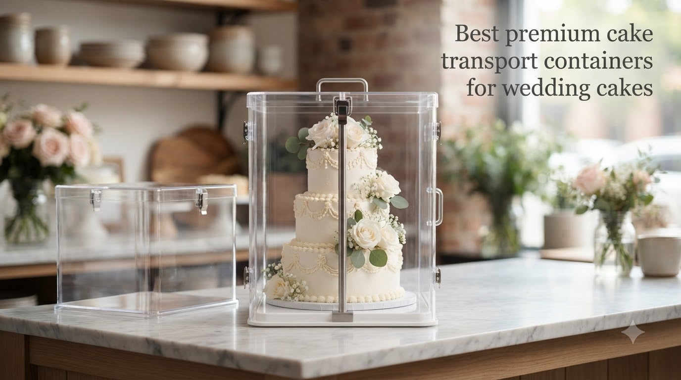 Best premium cake transport containers for wedding cakes