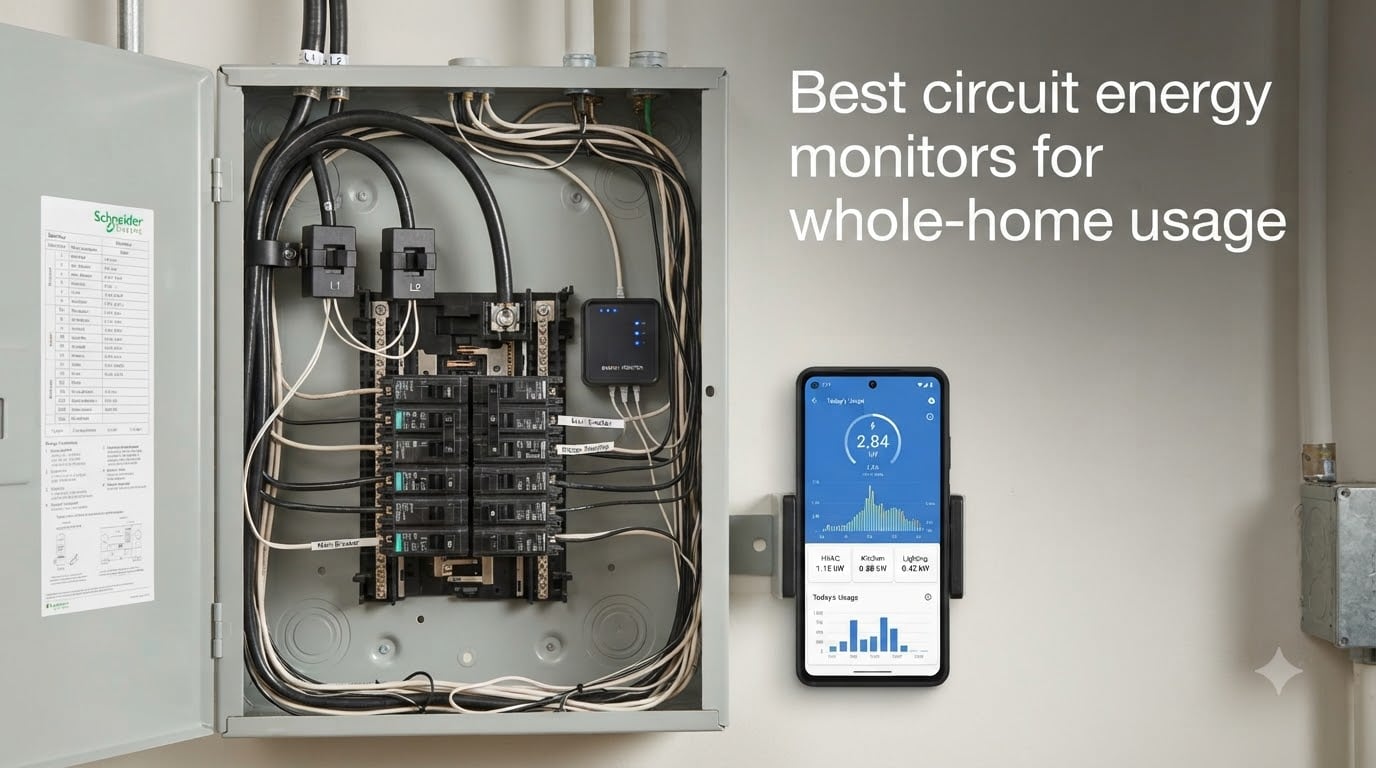 Best circuit energy monitors for whole-home usage