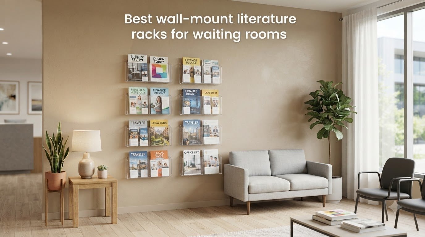 Best wall-mount literature racks for waiting rooms