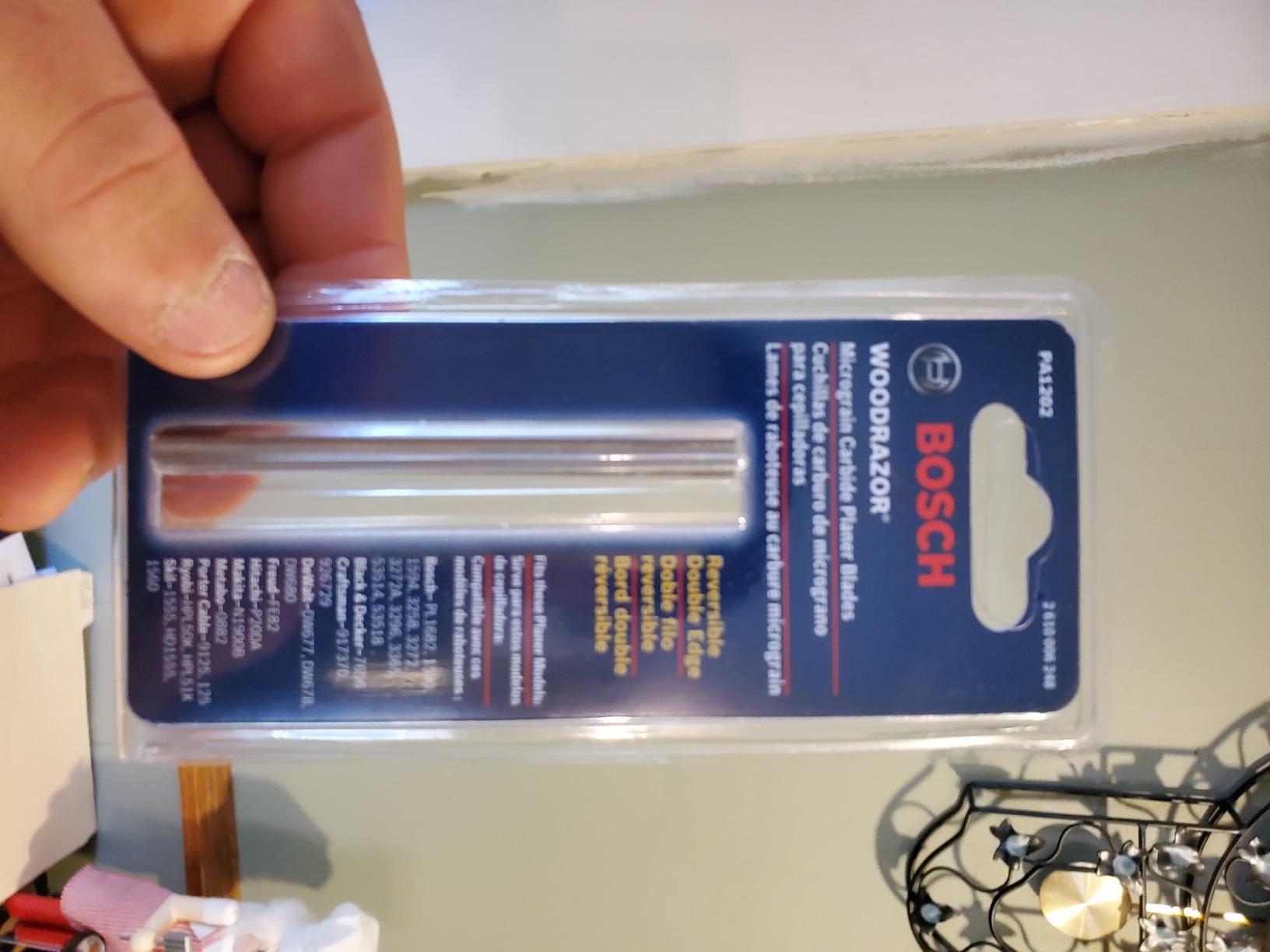 BOSCH PA1202 2-Pack 3-1/4 in. Woodrazor Micrograin Tungsten Carbide Planer Blades customer photo 1