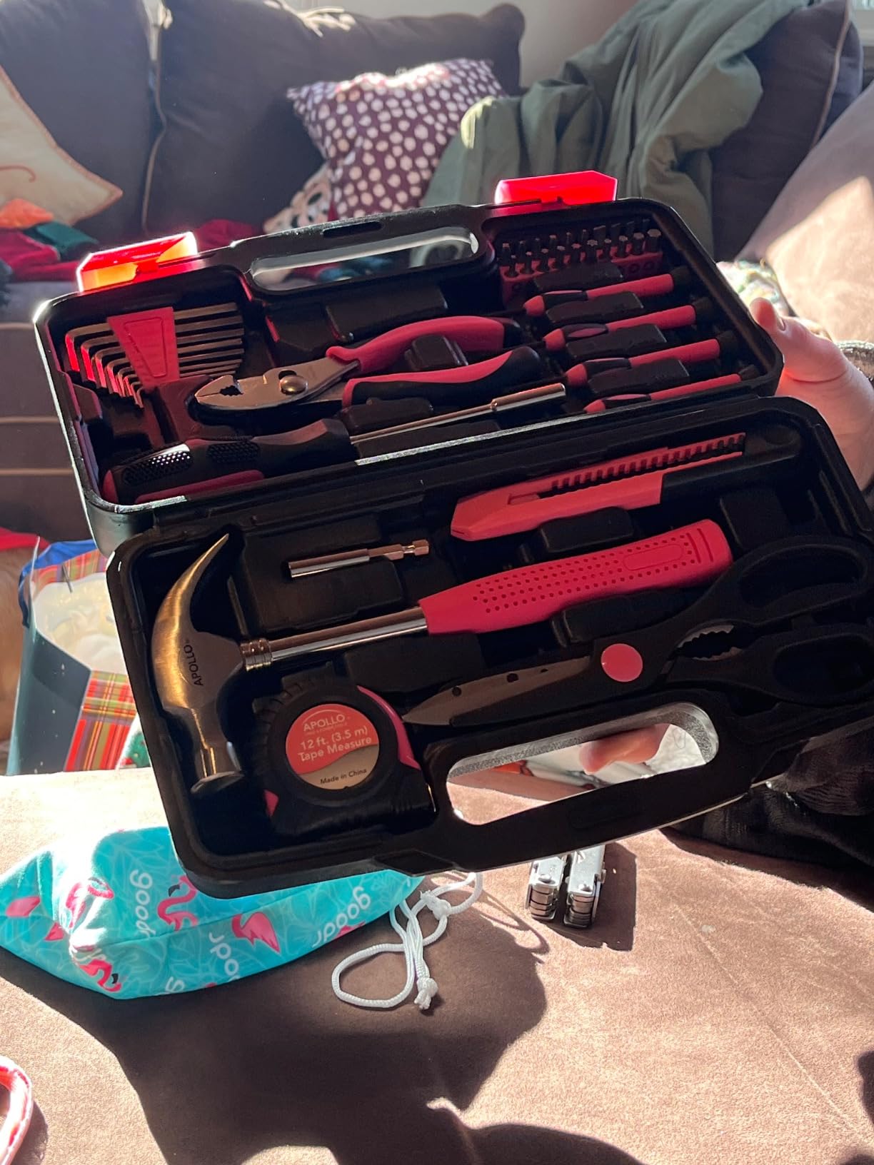 Apollo Tools 39 Piece General Household Tool Set, Red/Black DT9706 customer photo 1