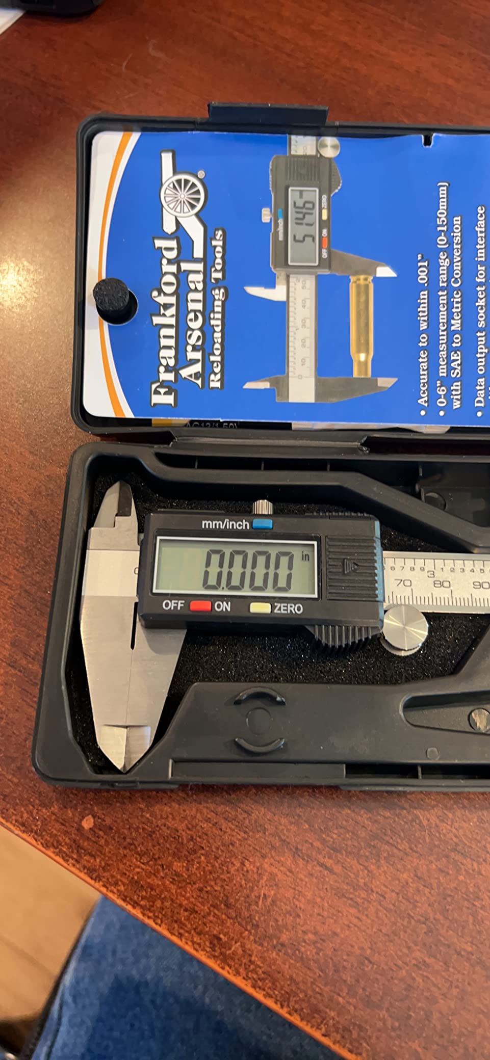 Frankford Arsenal Electronic Caliper with LCD Display and Case for Reloading customer photo 1