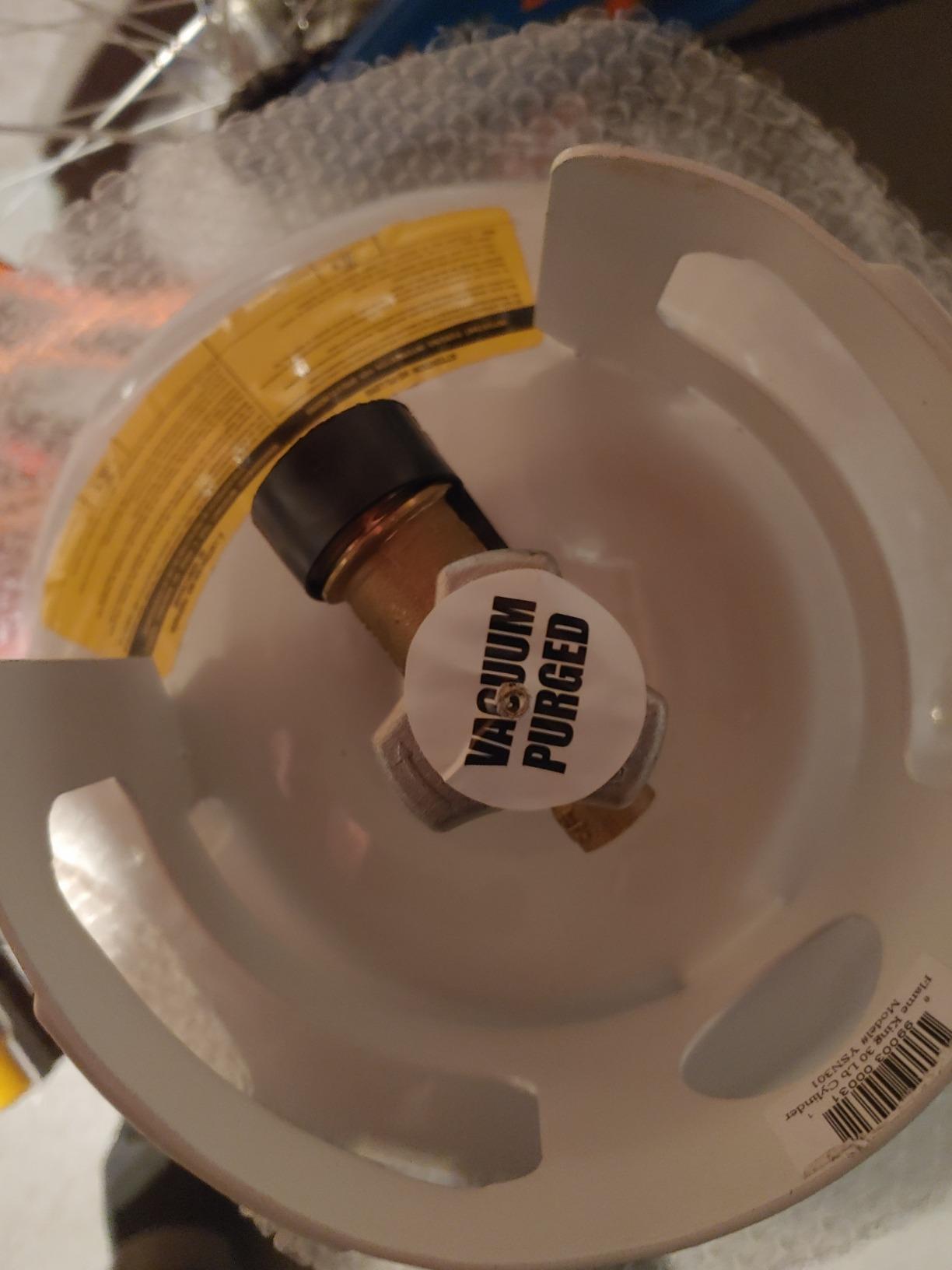 Flame King YSN-301 30 Pound Steel Propane Tank Cylinder with Type 1 Overflow Protection Device Valve DOT and TC Compliant customer photo 1