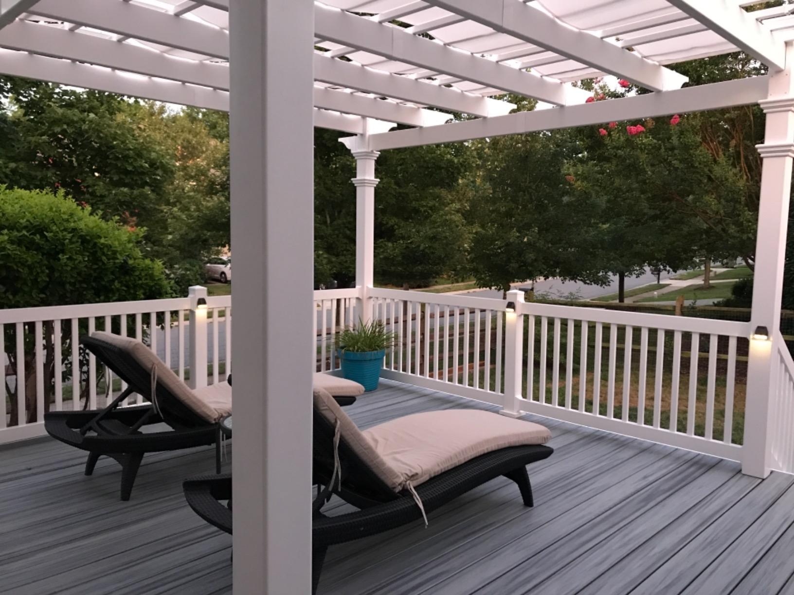 New England Arbors Regency 12' x 12' Vinyl Pergola customer photo 1