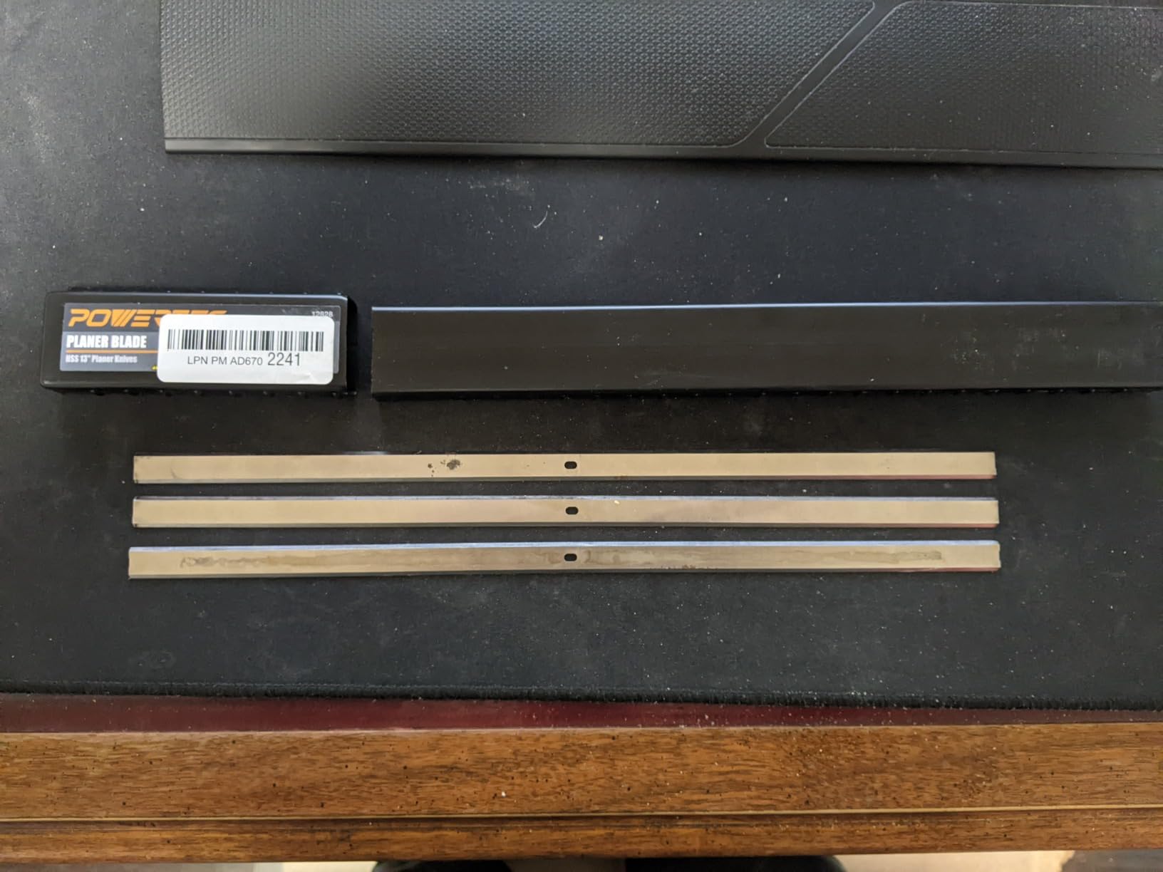 POWERTEC 13 Inch Planer Blades for RIDGID R4330, TP1300LS Planer, Replacement for AC20502 Planer Knives, Set of 3 (12828) customer photo 2
