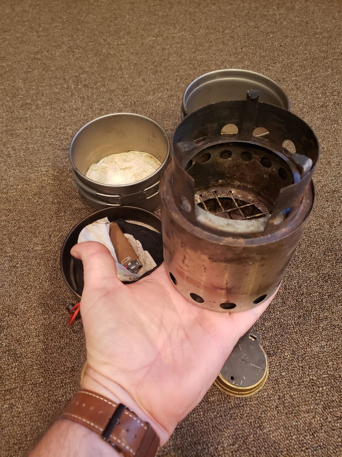 Solo Stove Lite - Portable Camping Hiking and Survival Stove | Powerful Efficient Wood Burning and Low Smoke | Gassification Rocket Stove for Quick Boil | Compact 4.2 Inches and Lightweight 9 Ounces customer photo 1