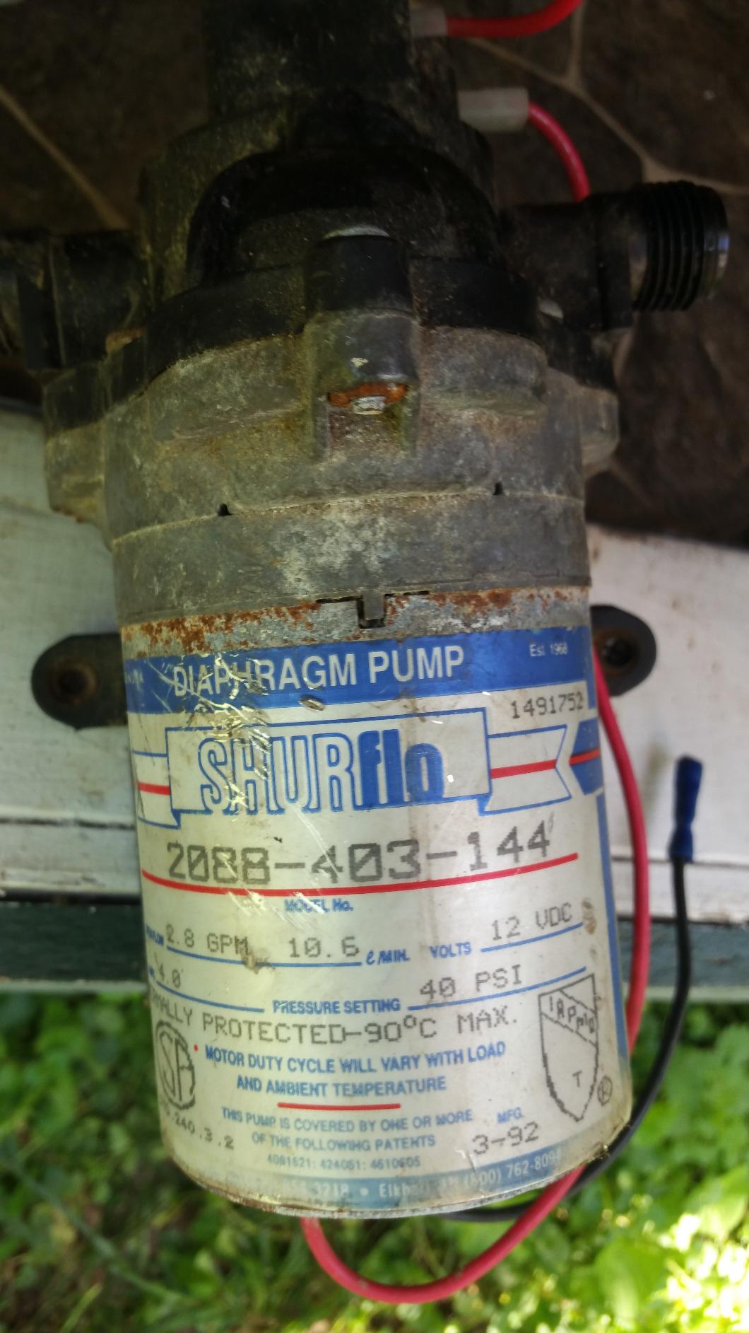 Precitrade Shurflo 2088-554-144 Fresh Water Pump, 12 Volts, 3.5 Gallons Per Minute, 45 Psi customer photo 2