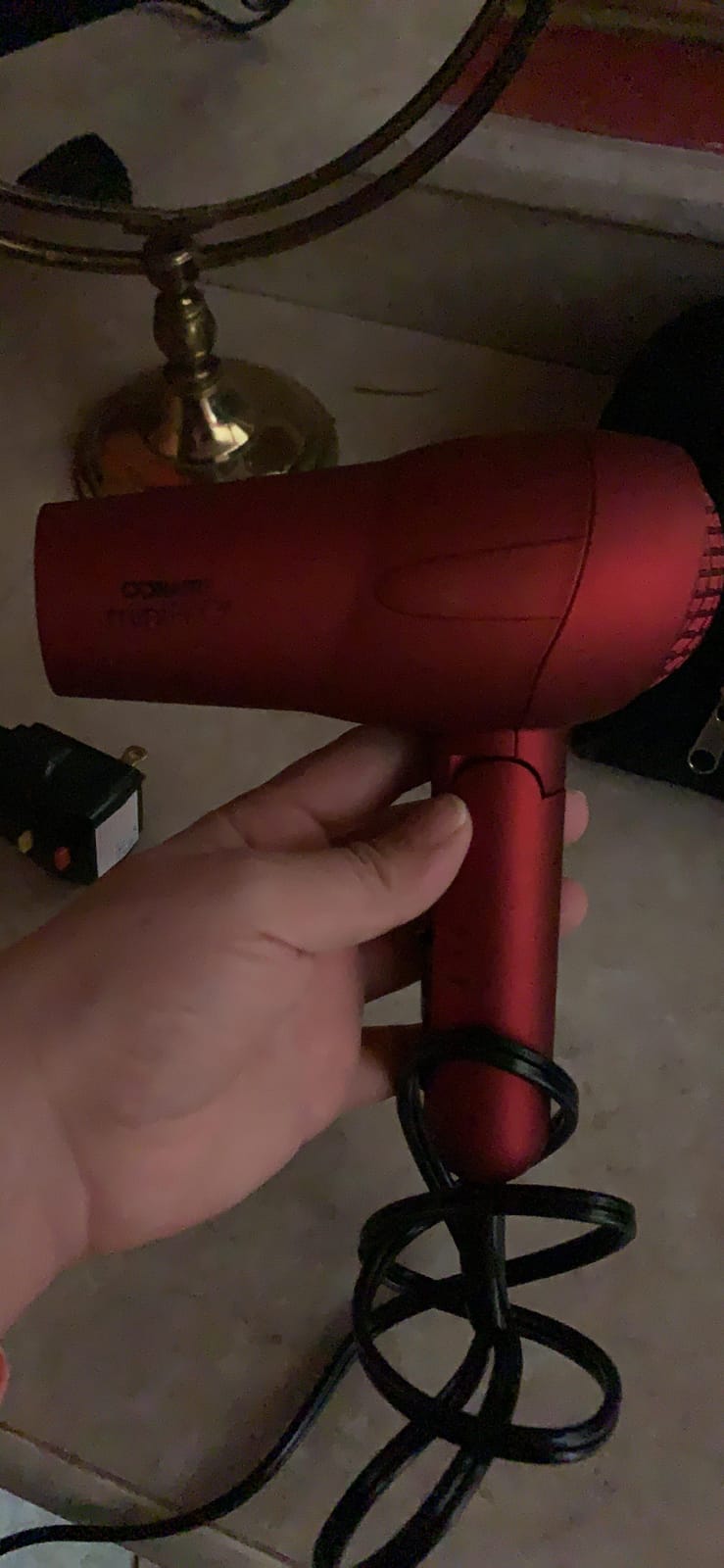 Conair Hair Dryer, Mini Pro, Travel, Folding Handle, Red customer photo 1