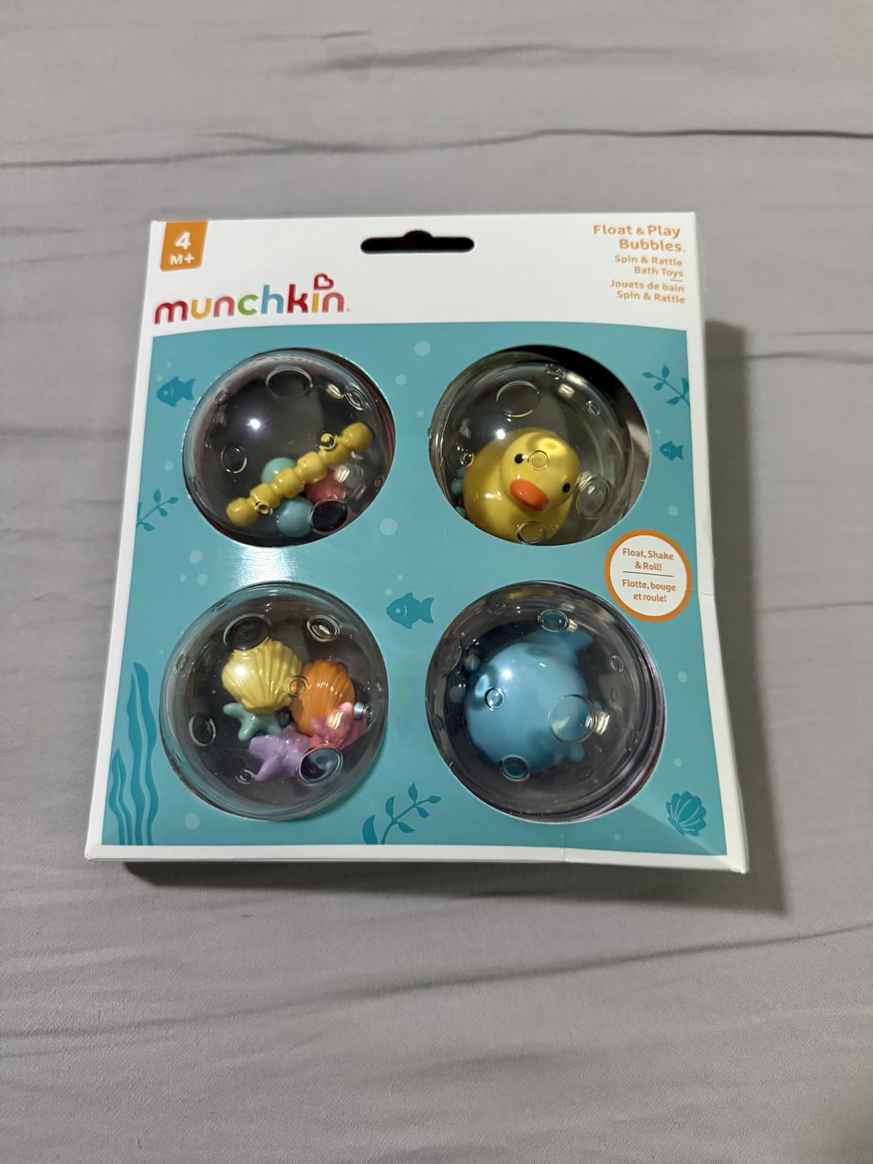 Munchkin® Float & Play Bubbles™ Baby Bath Toys, 4 Count customer photo 1