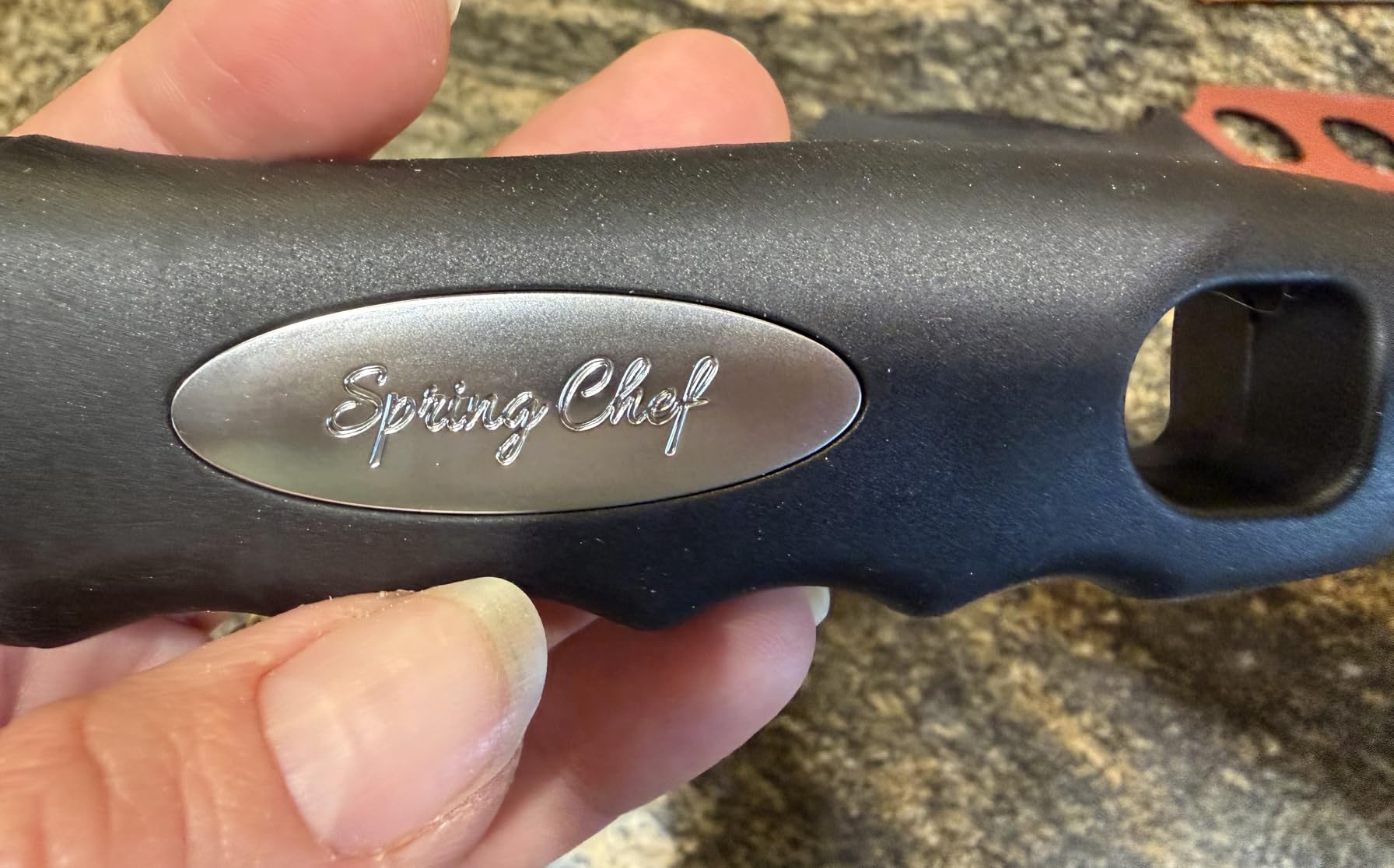 Spring Chef Original Swivel Vegetable Peeler with Soft Grip Handle, Black customer photo 1