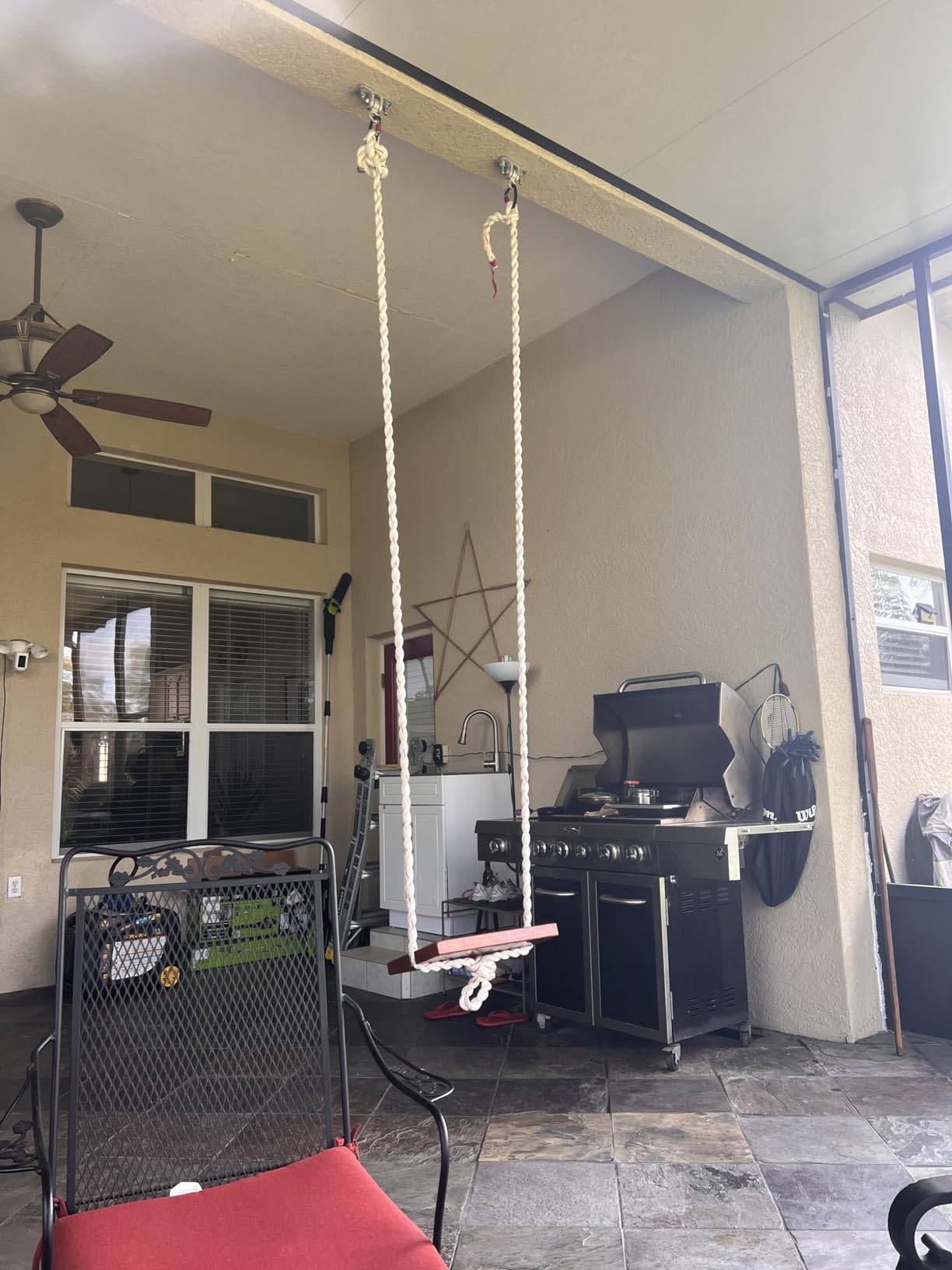 Jungle Gym Kingdom Swing Set Hangers - 2 Heavy Duty Brackets with Locking Snap Hooks for Porch, Patio, Playground - Indoor/Outdoor Hardware & Accessories customer photo 1