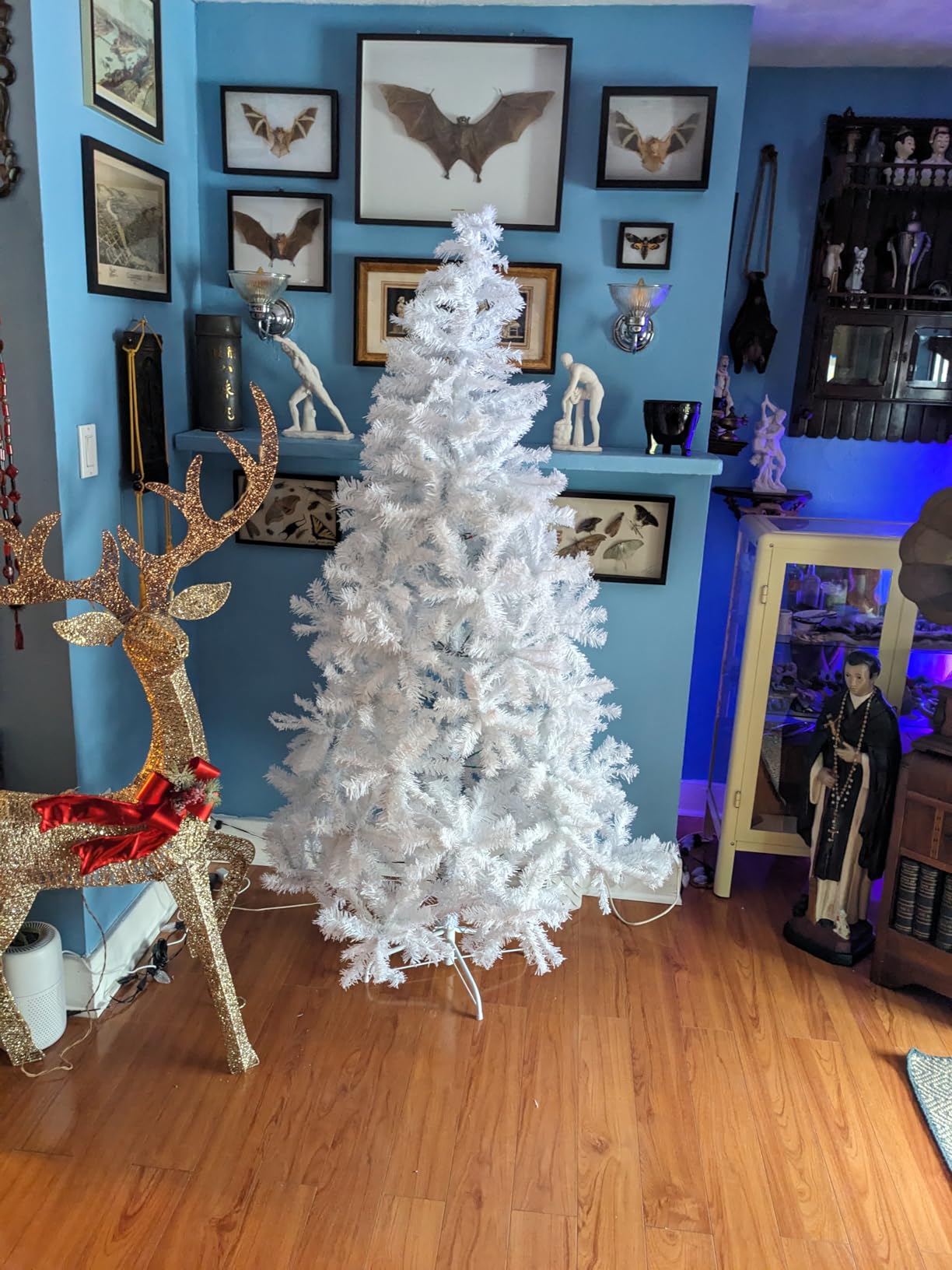 Best Choice Products Artificial Christmas Tree, 6ft Premium Unlit Hinged Design, Dense Branches Realistic Holiday Décor​ w/Easy Assembly, Base customer photo 2