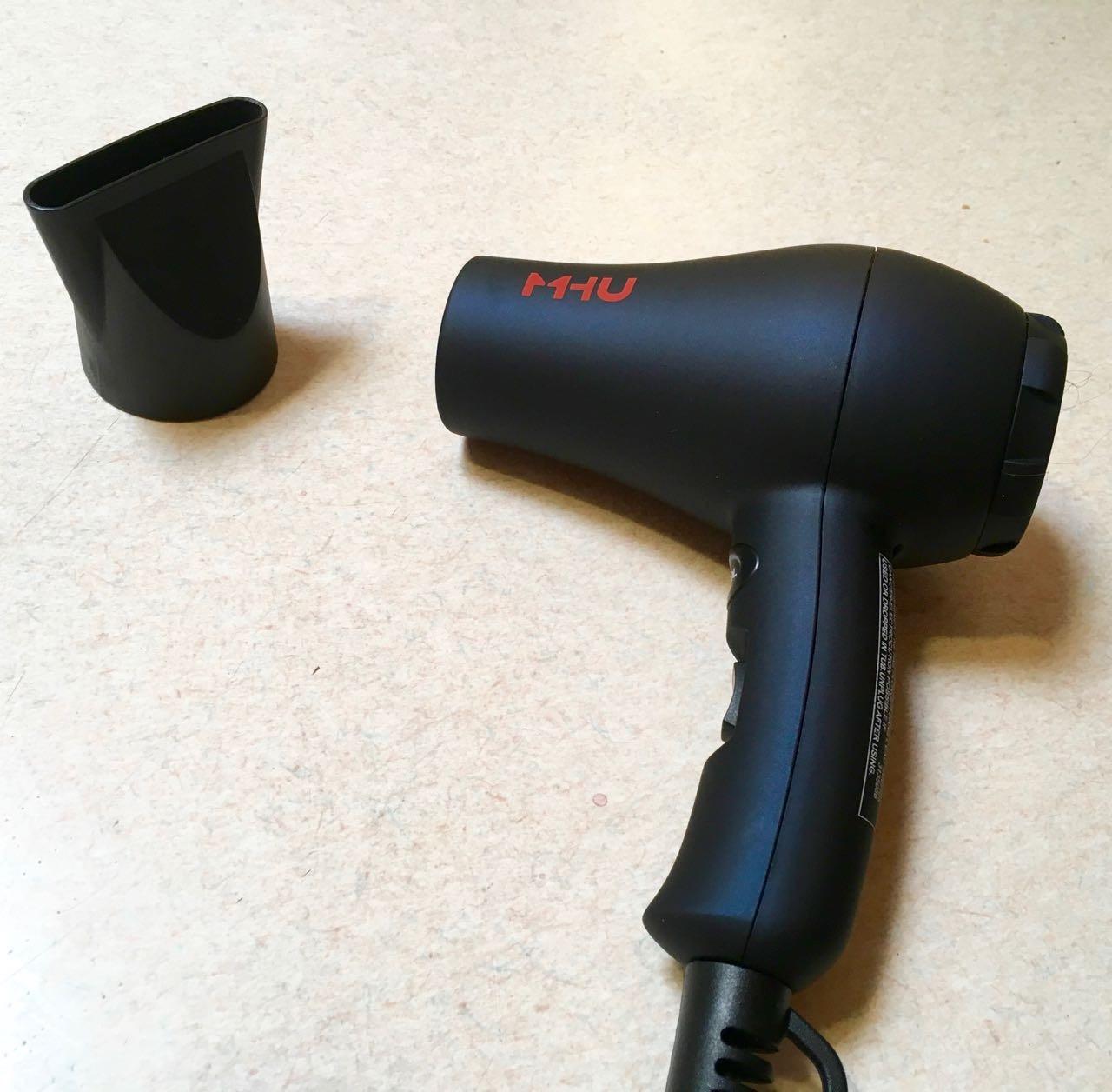 Professional Mini Travel Hair Dryer for RV 1000 Watts Ceramic Ionic Blow Dryer for Kids Plus Concentrator, Black customer photo 1