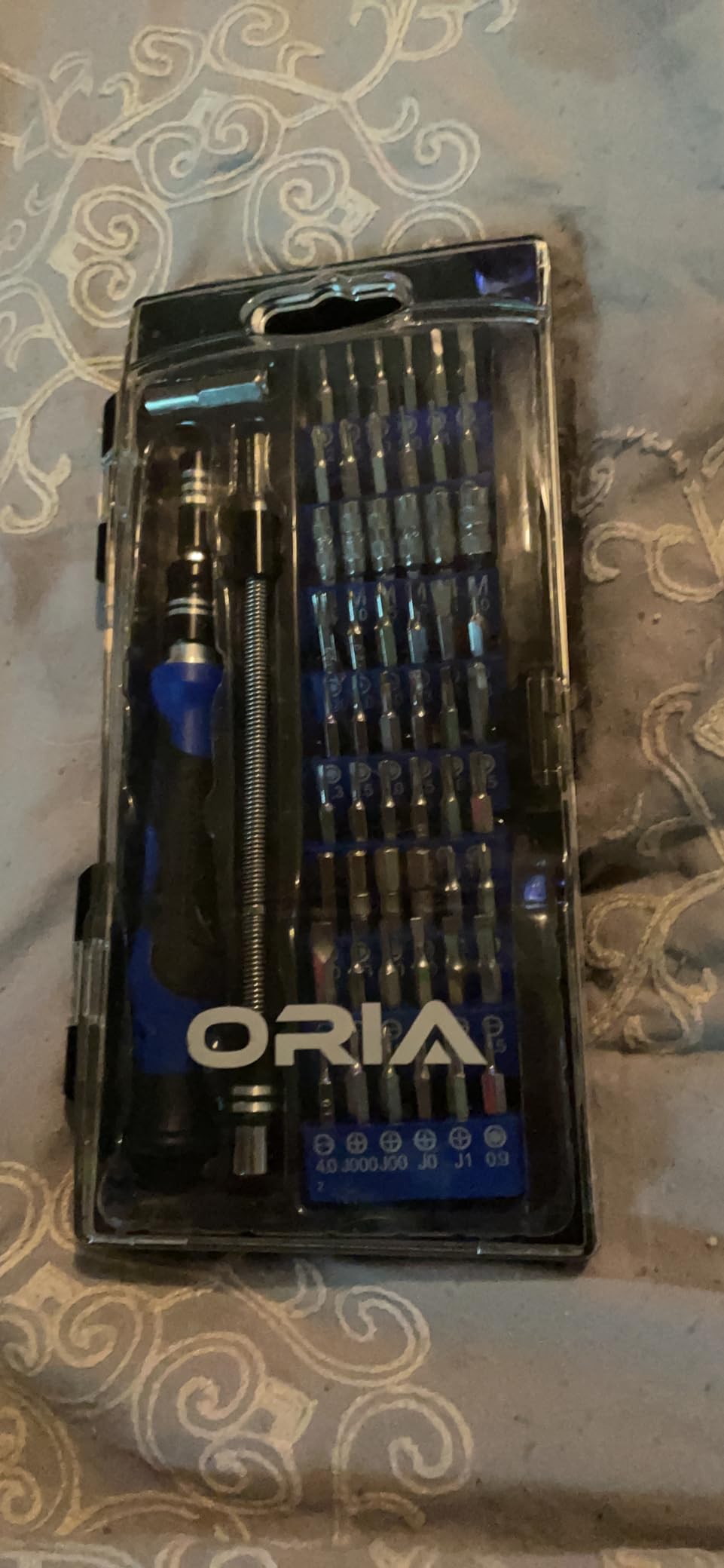ORIA Precision Screwdriver Set, 61 in 1 Small Screwdriver Set with 57 Precision Bits, Portable Repair Tool Kit, Magnetic Screw Driver Kit with Extension Rod for Smartphone, PC, Watch,Toys, Blue customer photo 1