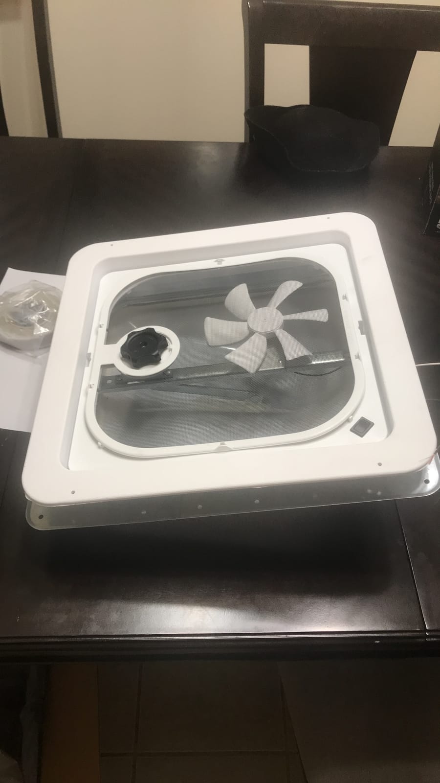 Ventline RV Roof Vent White w/ 12 Volt Fan, Putty & Screws¡­ customer photo 2