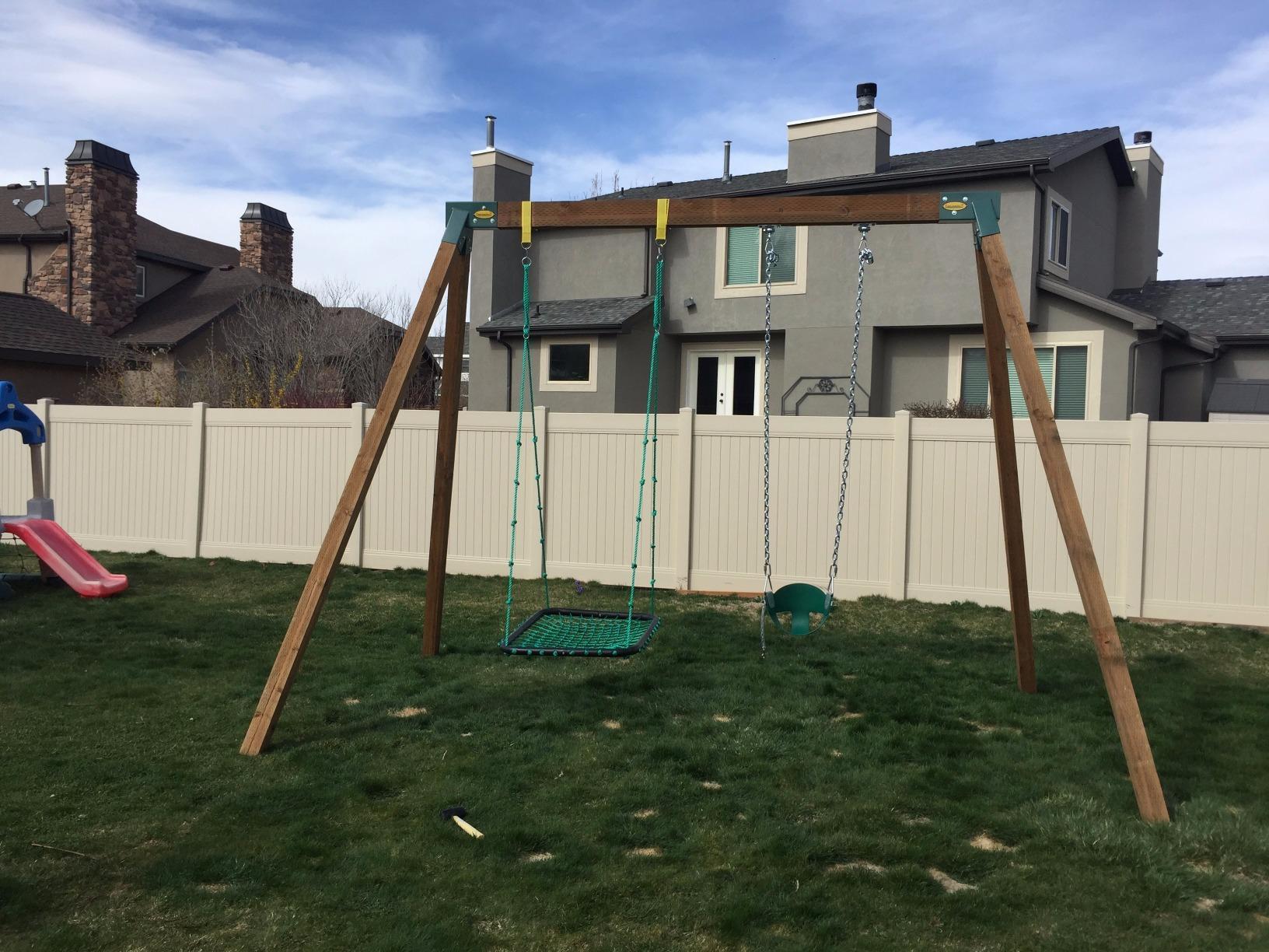 Eastern Jungle Gym Easy 1-2-3 A-Frame 2 Brackets for Swing Set, Green customer photo 1