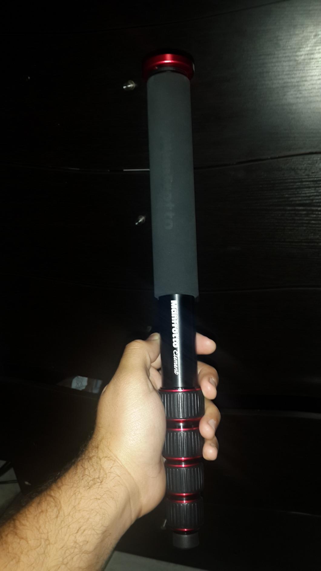 Manfrotto Element Aluminum 5-Section Monopod, Black (MMELEA5BK) customer photo 1