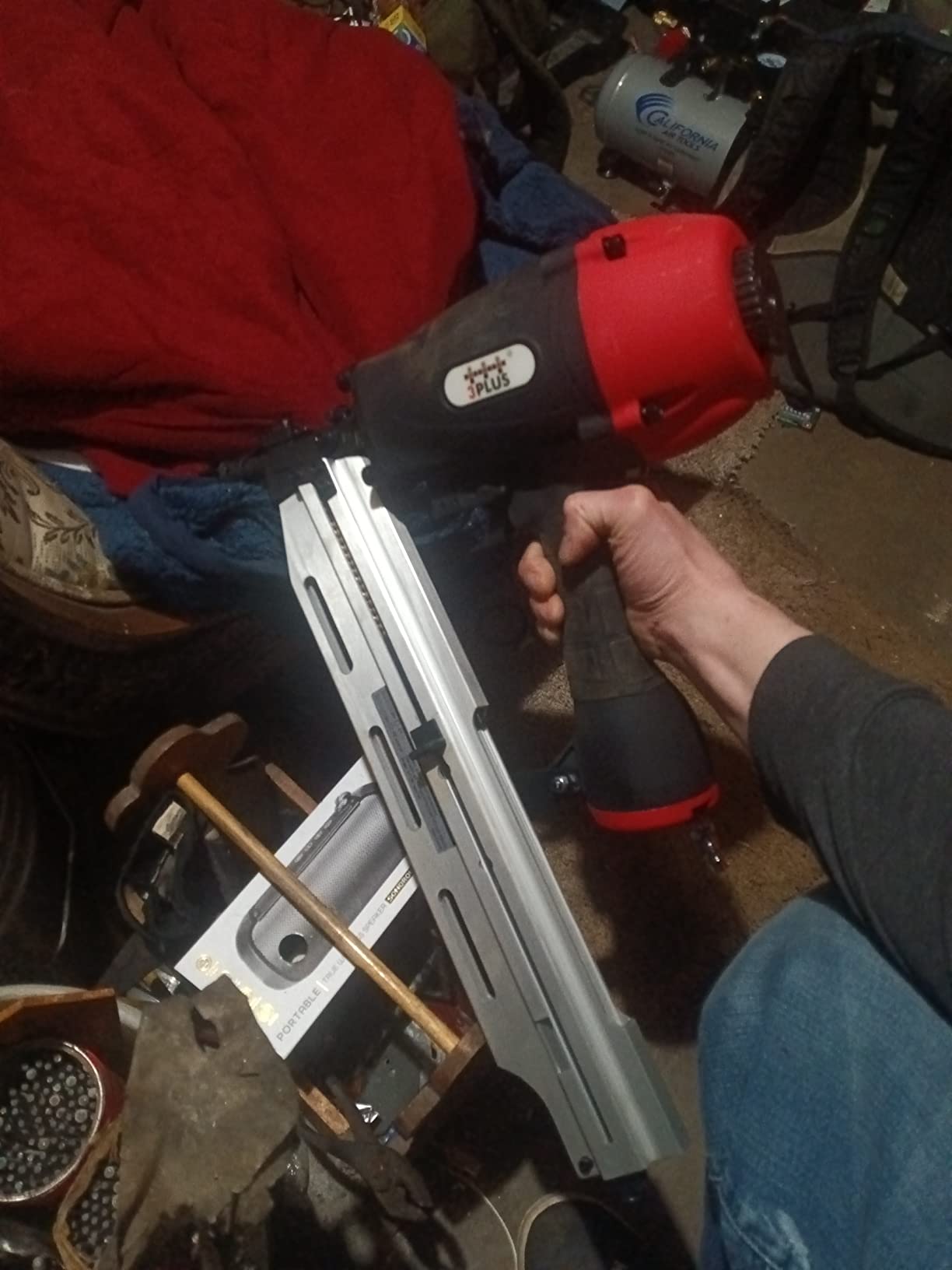 3PLUS HFN90SP 3-in-1 Air Framing Nailer with Adjustable Magazine for 21/28/34 Degree Nails customer photo 2