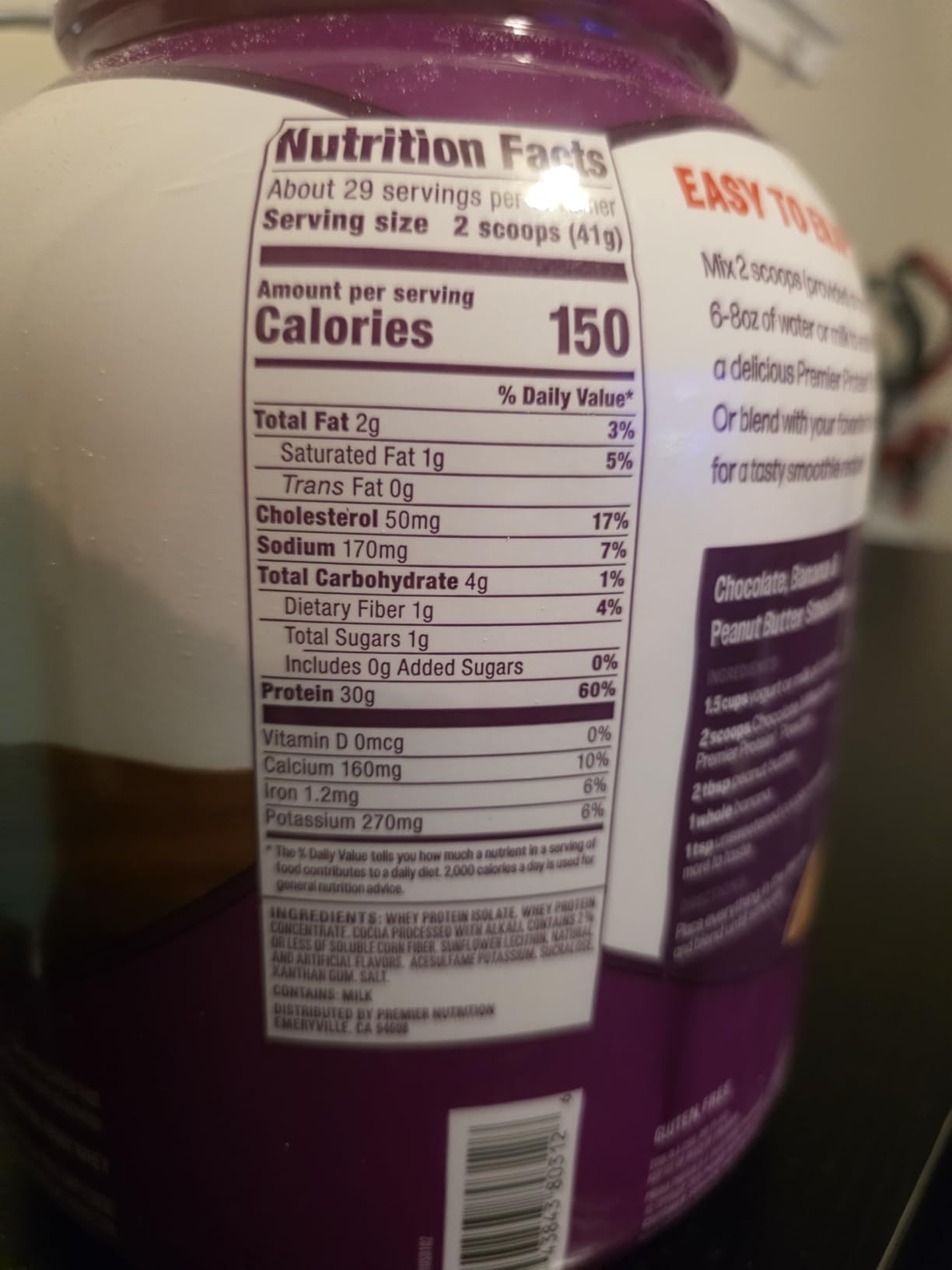 Premier Protein Chocolate Whey customer photo 1