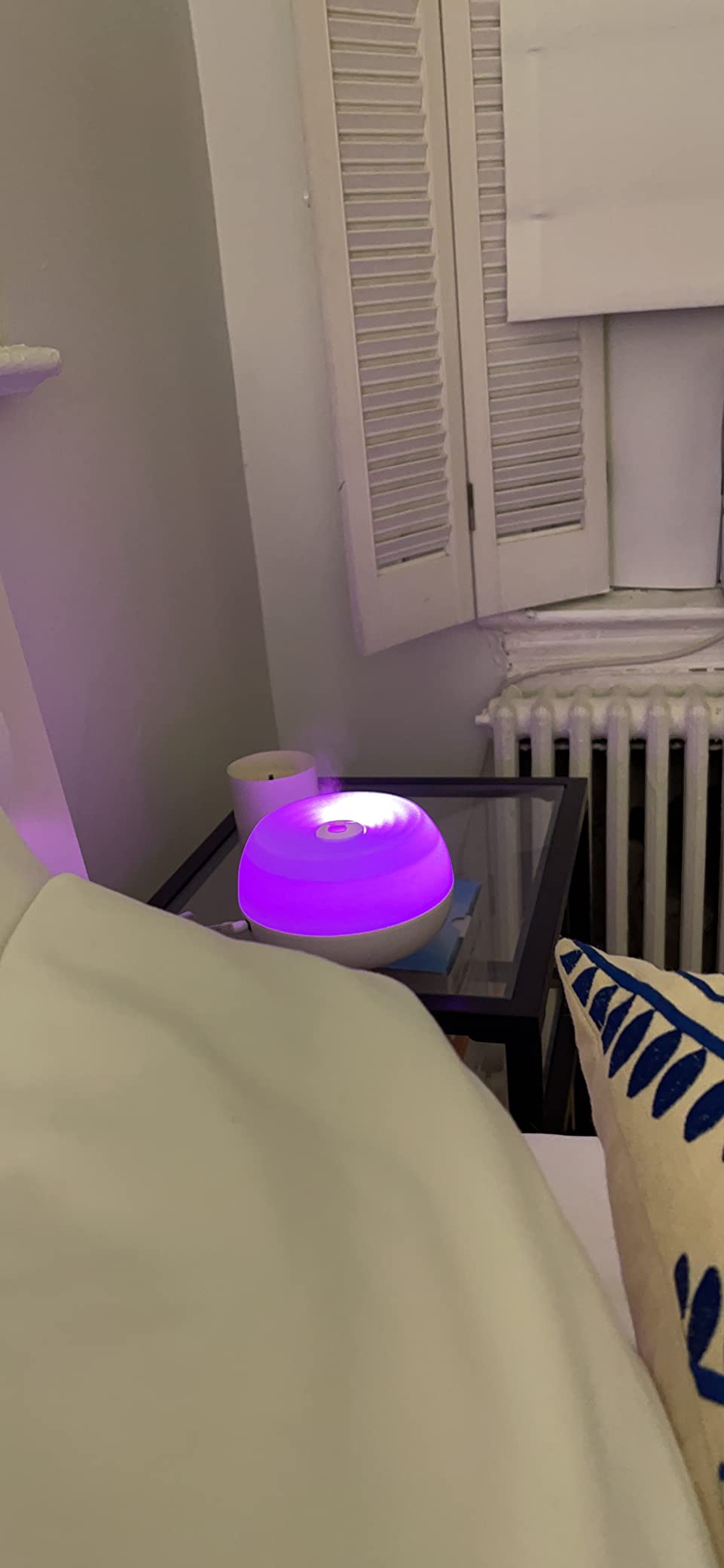 Crane Portable Ultrasonic Travel Humidifier & Aroma Diffuser – 0.2 Gallon Cool Mist, No Filter Required, Optional Essential Oil Tray, Whisper-Quiet for Babies, Travel, & Small Rooms (White) customer photo 1